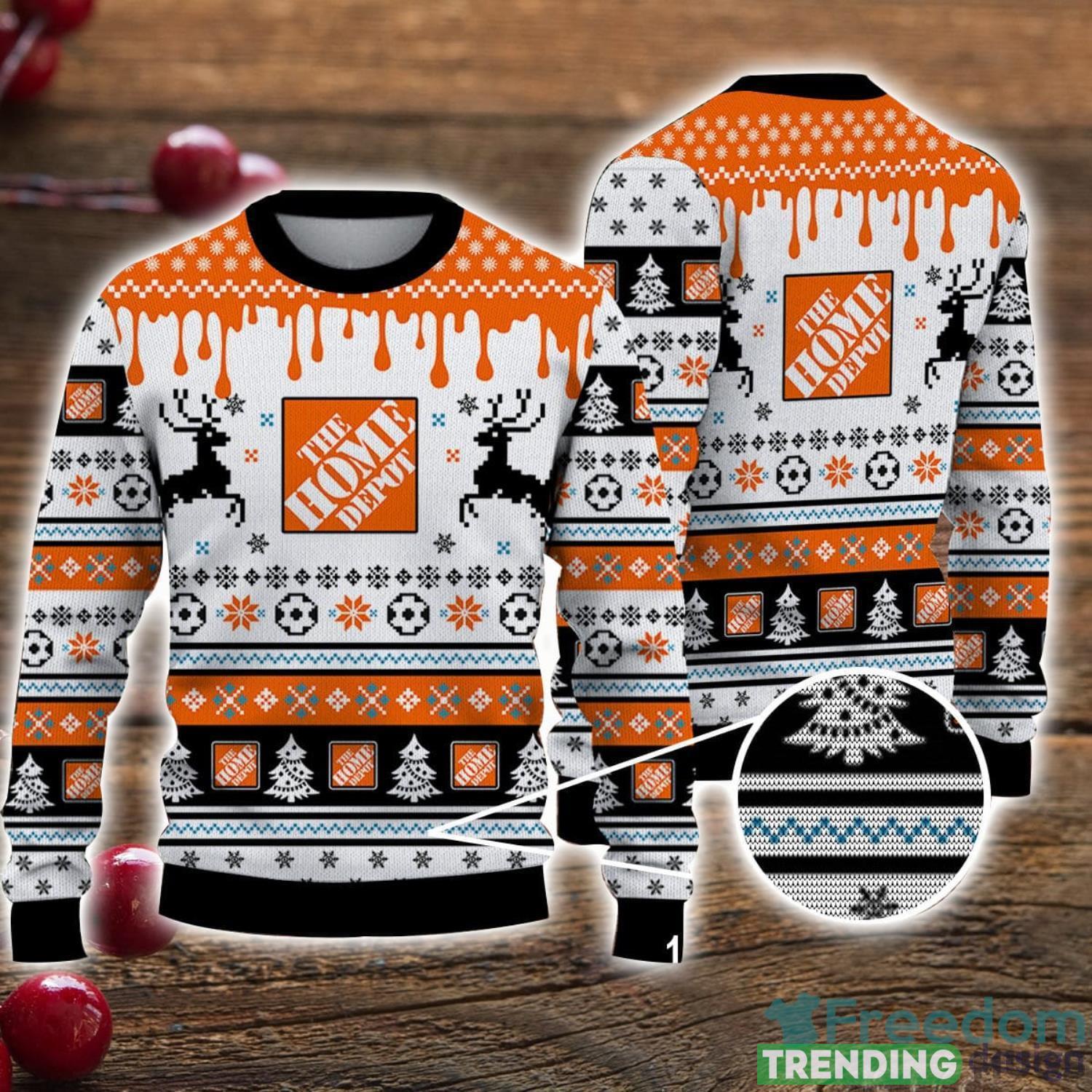 Ugly Sweater Home Depot Christmas Gift 3D Sweater Men And Women Sweater Product Photo 1 Ugly Sweater Home Depot Christmas Gift 3D Sweater Men And Women Sweater Product Photo 1
