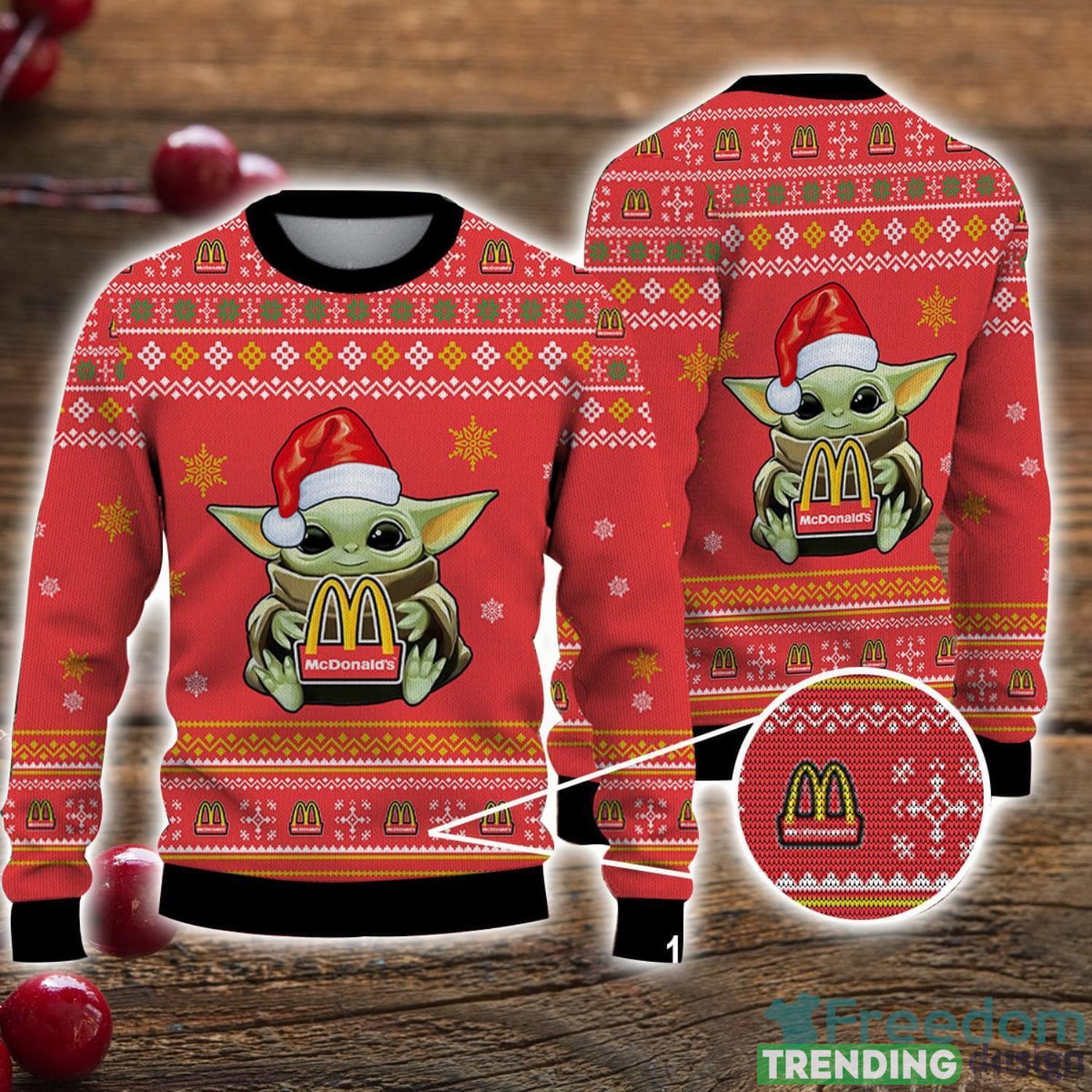 Ugly Sweater Mcdonald's Christmas Gift 3D Sweater Men And Women Sweater Product Photo 1 Ugly Sweater Mcdonald's Christmas Gift 3D Sweater Men And Women Sweater Product Photo 1