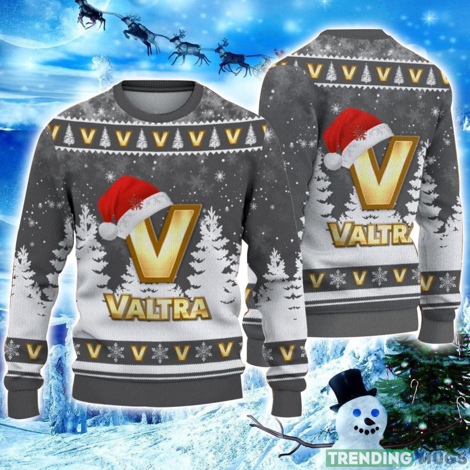 Valtra Logo Wearing Santa Hat Christmas Gift Ugly Christmas Sweater Christmas Gift Ideas Product Photo 1 Valtra Logo Wearing Santa Hat Christmas Gift Ugly Christmas Sweater Christmas Gift Ideas Product Photo 1