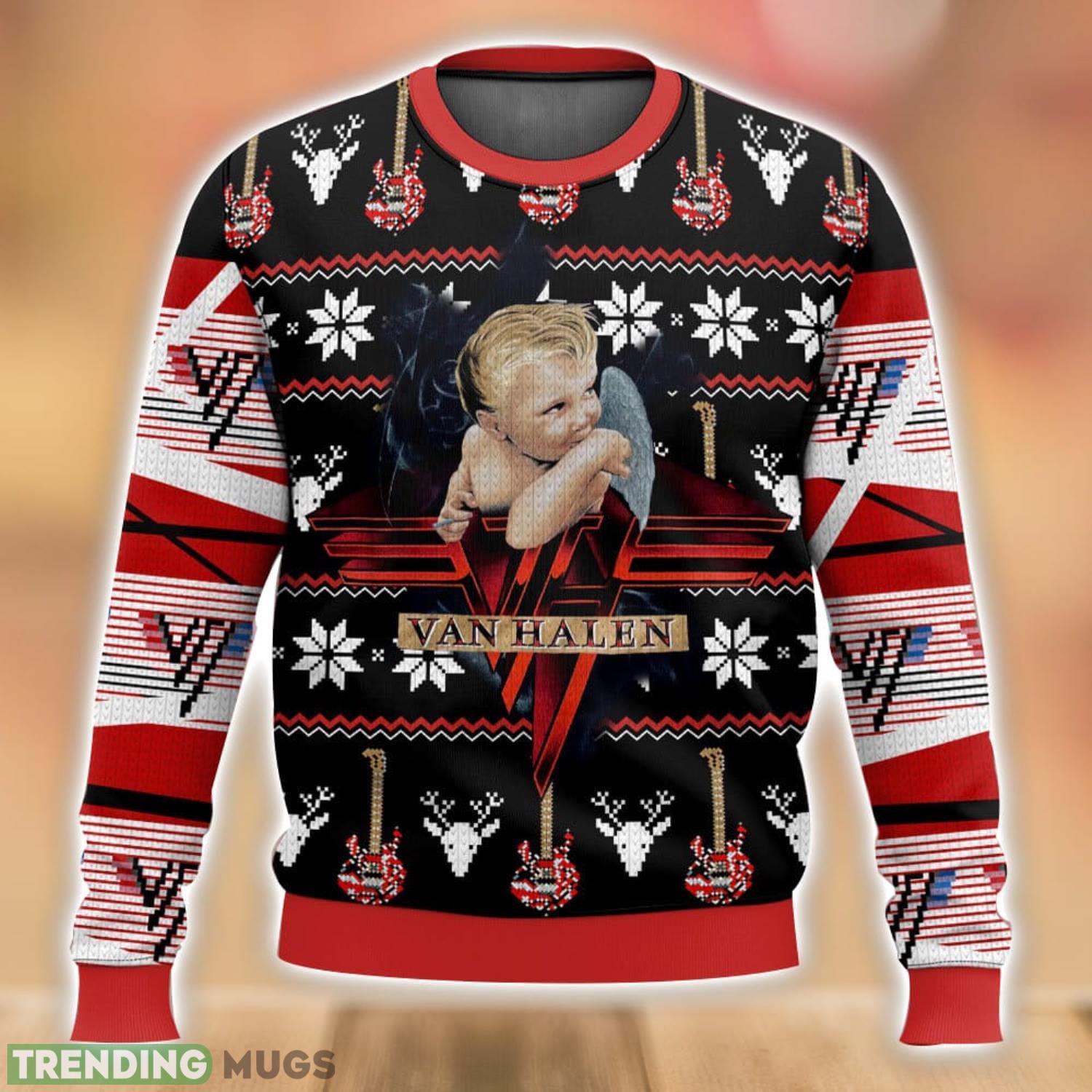 Van Halen Ugly Sweater 3D Printed Men And Women Christmas Gift Product Photo 1 Van Halen Ugly Sweater 3D Printed Men And Women Christmas Gift Product Photo 1