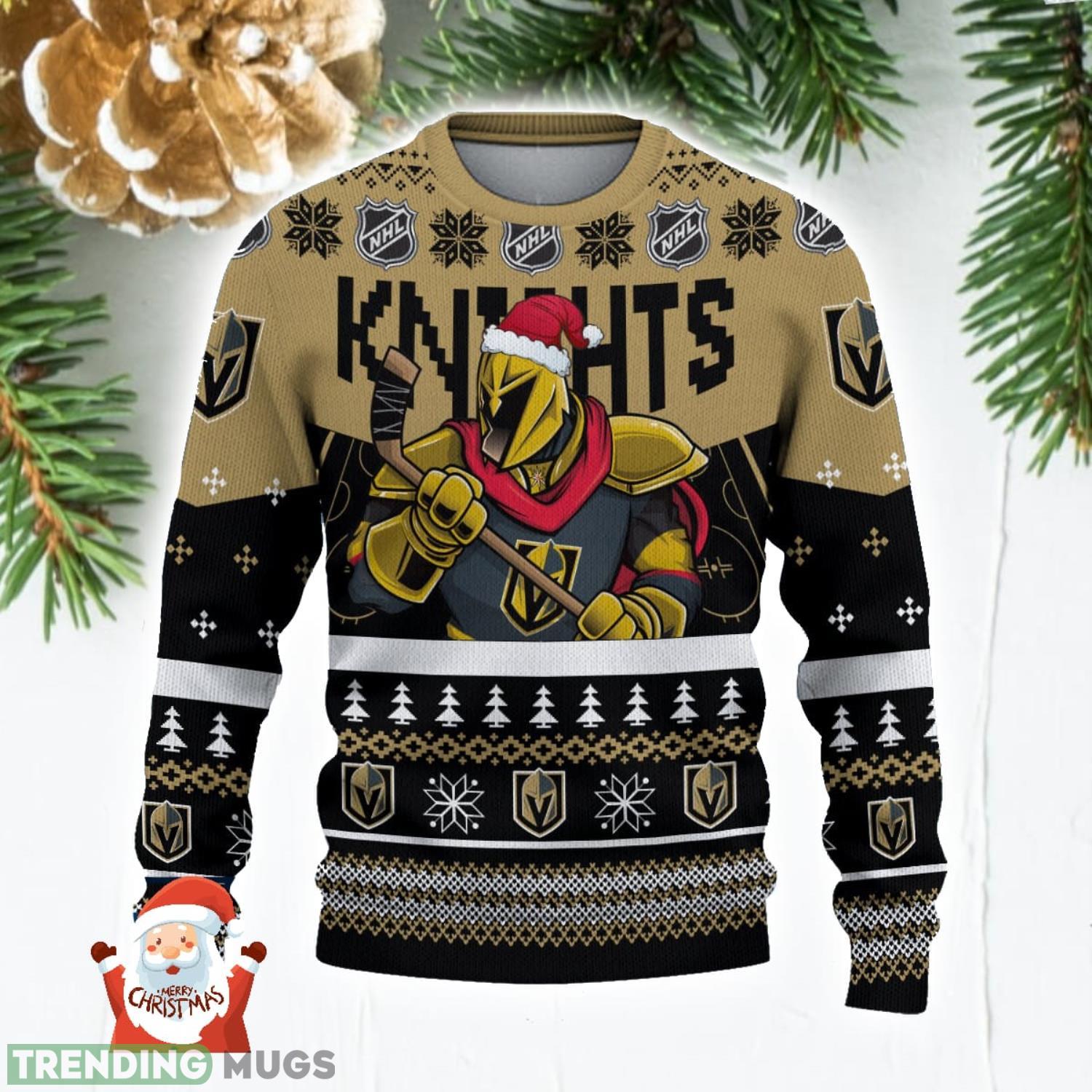 Vegas Golden Knights 3D Ugly Christmas Sweater Christmas Holiday Gift Custom Name For Men And Women 3D Sweater Vegas Golden Knights 3D Ugly Christmas Sweater Christmas Holiday Gift Custom Name For Men And Women 3D Sweater