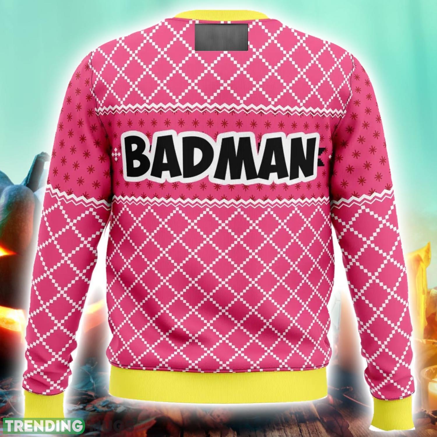 Vegeta Pink Badman Dragon Ball Z Xmas Ugly Christmas Sweater Christmas Season Gift 3D Sweater Vegeta Pink Badman Dragon Ball Z Xmas Ugly Christmas Sweater Christmas Season Gift 3D Sweater