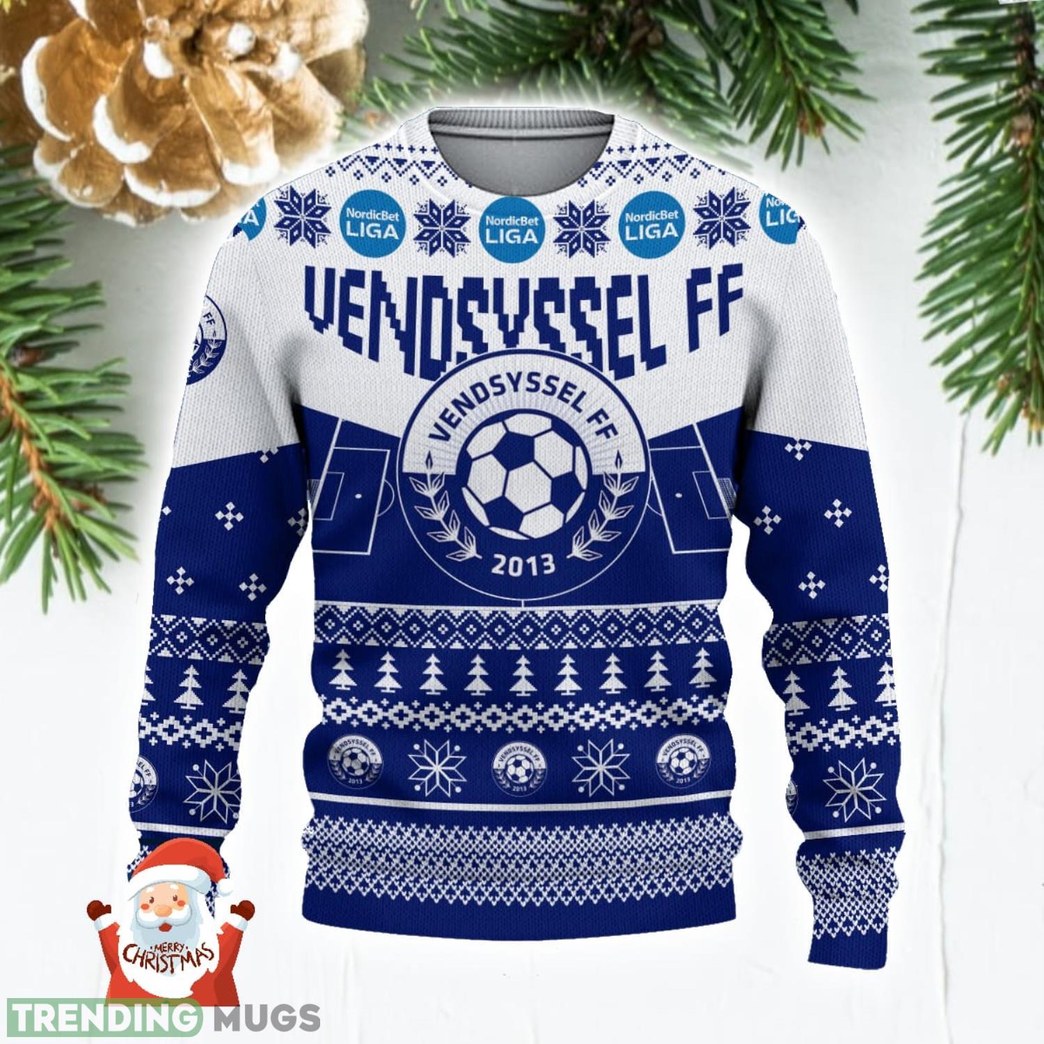 Vendsyssel FF 3D Ugly Christmas Sweater Christmas Holiday Gift Custom Name For Men And Women 3D Sweater Vendsyssel FF 3D Ugly Christmas Sweater Christmas Holiday Gift Custom Name For Men And Women 3D Sweater