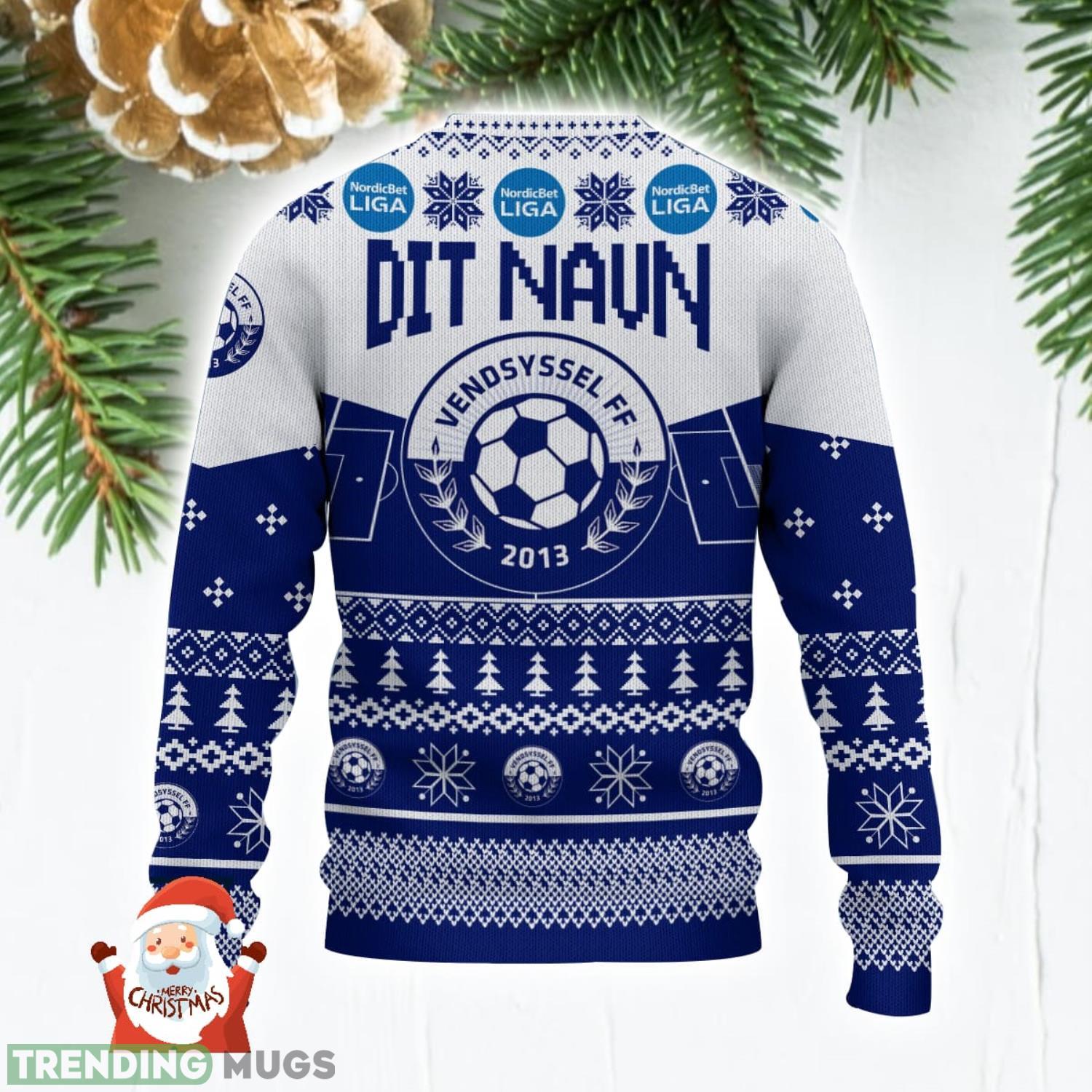 Vendsyssel FF 3D Ugly Christmas Sweater Christmas Holiday Gift Custom Name For Men And Women 3D Sweater Vendsyssel FF 3D Ugly Christmas Sweater Christmas Holiday Gift Custom Name For Men And Women 3D Sweater