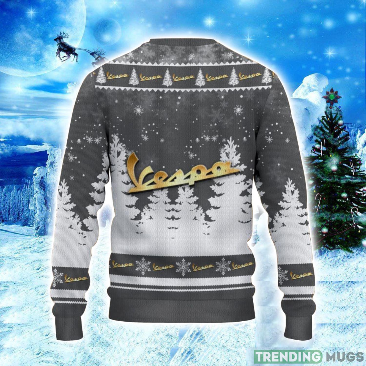 Vespa Logo Wearing Santa Hat Christmas Gift Ugly Christmas Sweater Christmas Gift Ideas 3D Sweater Vespa Logo Wearing Santa Hat Christmas Gift Ugly Christmas Sweater Christmas Gift Ideas 3D Sweater