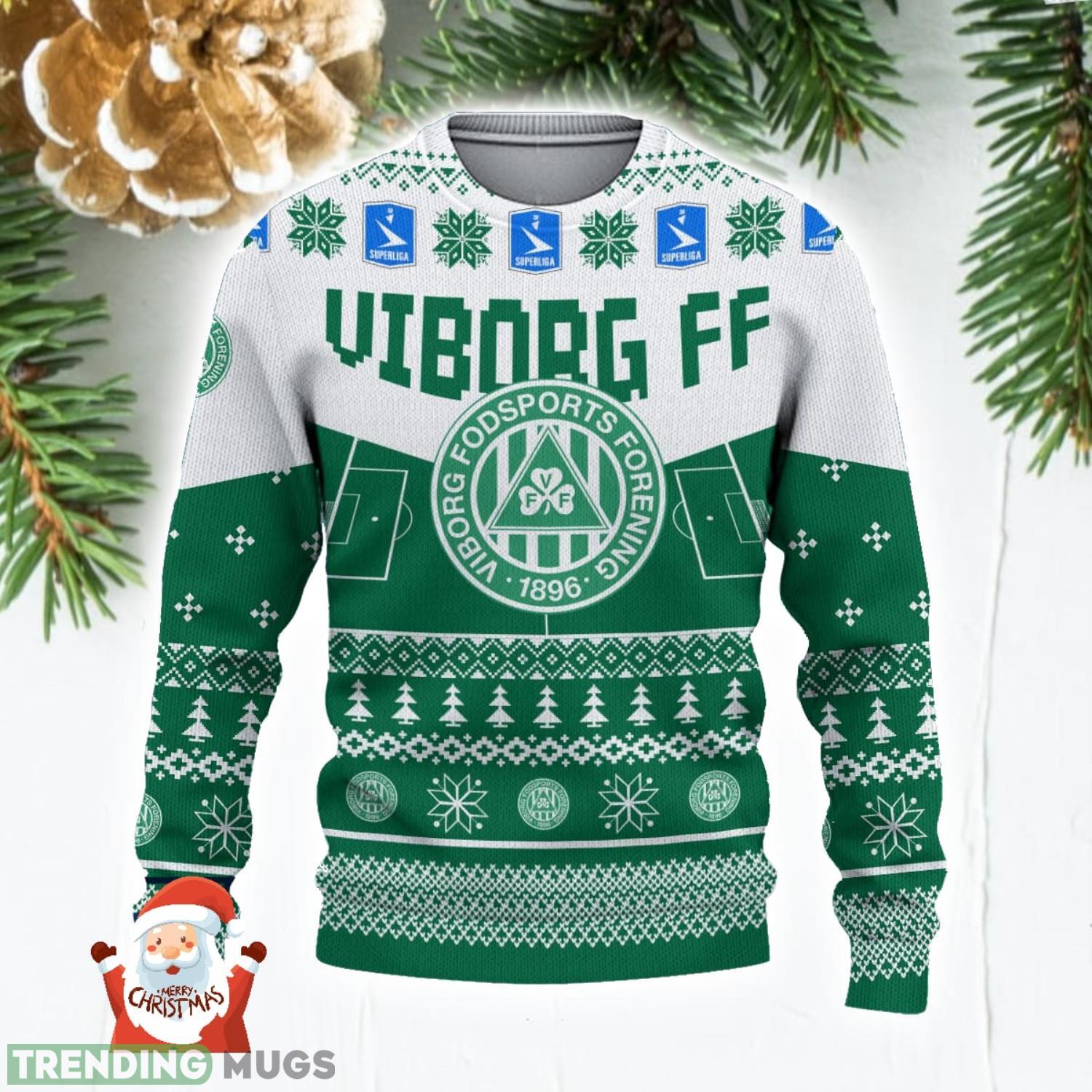 Viborg FF 3D Ugly Christmas Sweater Christmas Holiday Gift Custom Name For Men And Women 3D Sweater Viborg FF 3D Ugly Christmas Sweater Christmas Holiday Gift Custom Name For Men And Women 3D Sweater