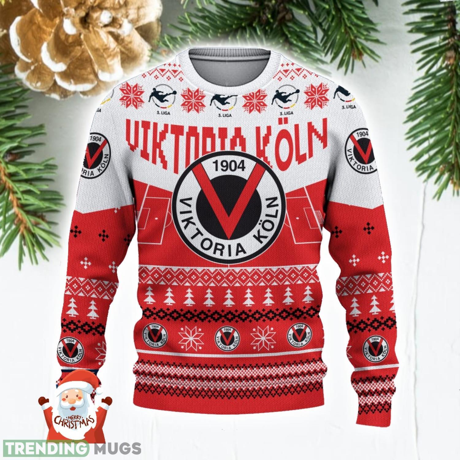 Viktoria Köln 3D Ugly Christmas Sweater Christmas Holiday Gift Custom Name For Men And Women 3D Sweater Viktoria Köln 3D Ugly Christmas Sweater Christmas Holiday Gift Custom Name For Men And Women 3D Sweater
