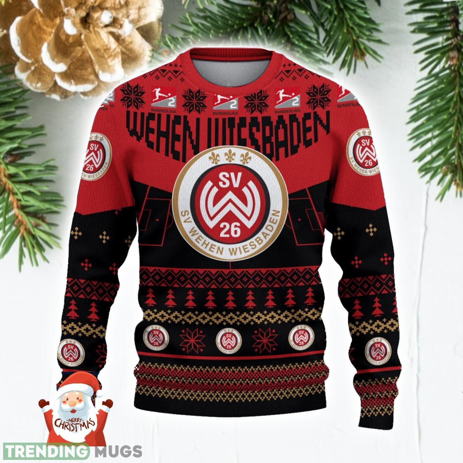 Wehen Wiesbaden 3D Ugly Christmas Sweater Christmas Holiday Gift Custom Name For Men And Women 3D Sweater Wehen Wiesbaden 3D Ugly Christmas Sweater Christmas Holiday Gift Custom Name For Men And Women 3D Sweater