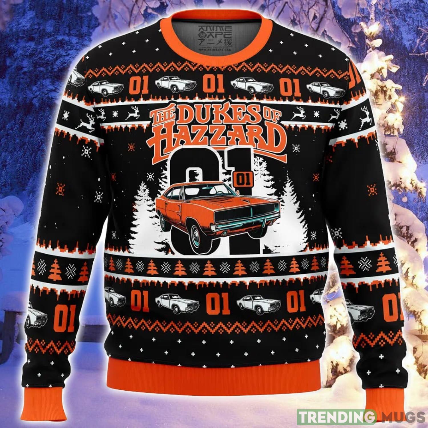 Zero One The Duke of Hazzard Ugly Christmas Sweater Holiday Gift Christmas Sweater Product Photo 1 Zero One The Duke of Hazzard Ugly Christmas Sweater Holiday Gift Christmas Sweater Product Photo 1