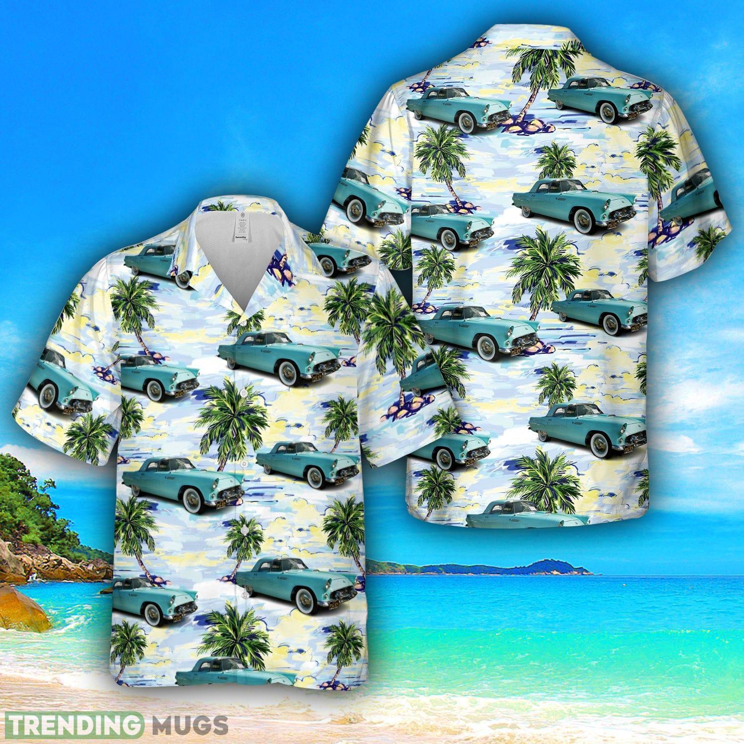 1955 Ford Thunderbird Aloha Hawaiian Shirt Men And Women Beach Shirt Product Photo 1 1955 Ford Thunderbird Aloha Hawaiian Shirt Men And Women Beach Shirt Product Photo 1