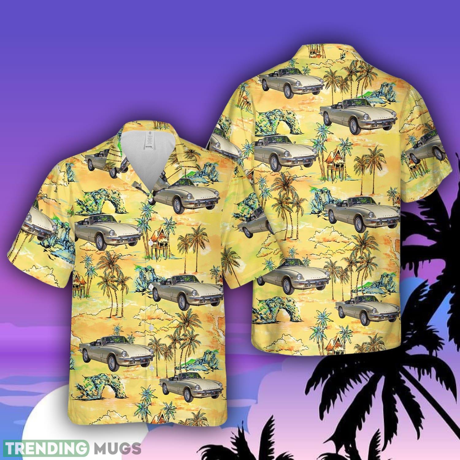 1969 Triumph Spitfire MK III Aloha Hawaiian Shirt Men And Women Beach Shirt Product Photo 1 1969 Triumph Spitfire MK III Aloha Hawaiian Shirt Men And Women Beach Shirt Product Photo 1