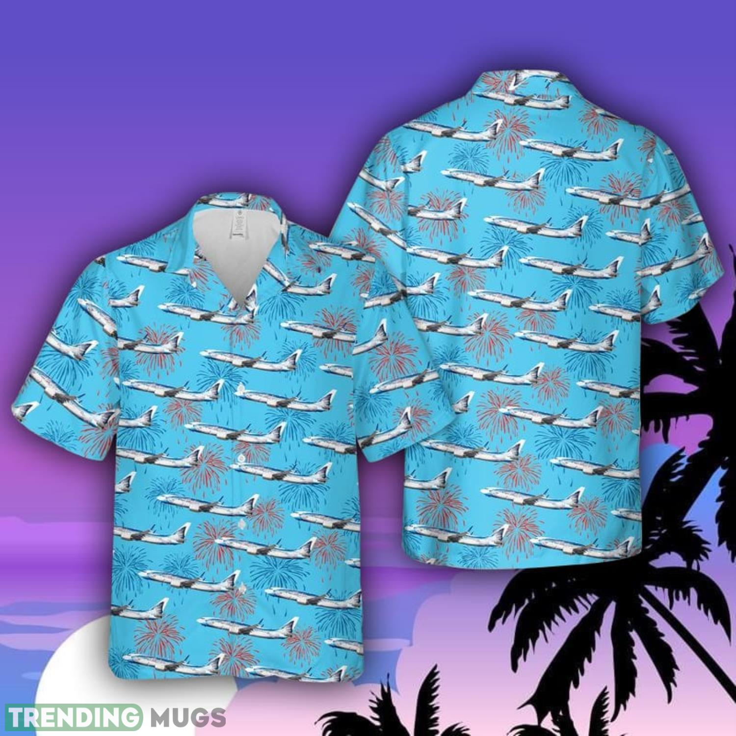 Alaska Airlines Salmon Thirty Salmon II Summer Beach Gift 3D Hawaiian Shirt Product Photo 1