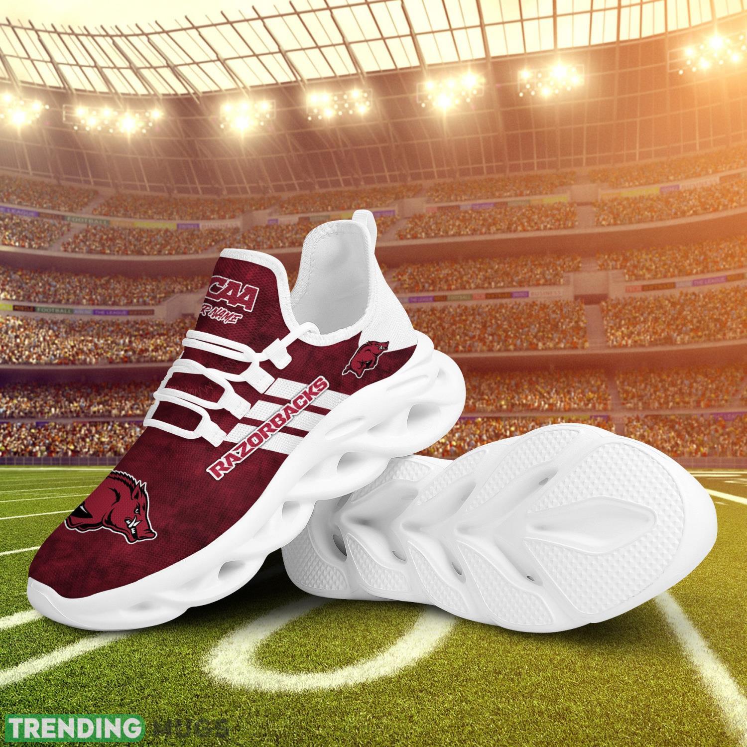 Arkansas Razorbacks Ncaa Personalized Name Max Soul Shoes Clunky Shoes Running Sneakers Striped Style Max Soul Arkansas Razorbacks Ncaa Personalized Name Max Soul Shoes Clunky Shoes Running Sneakers Striped Style Max Soul