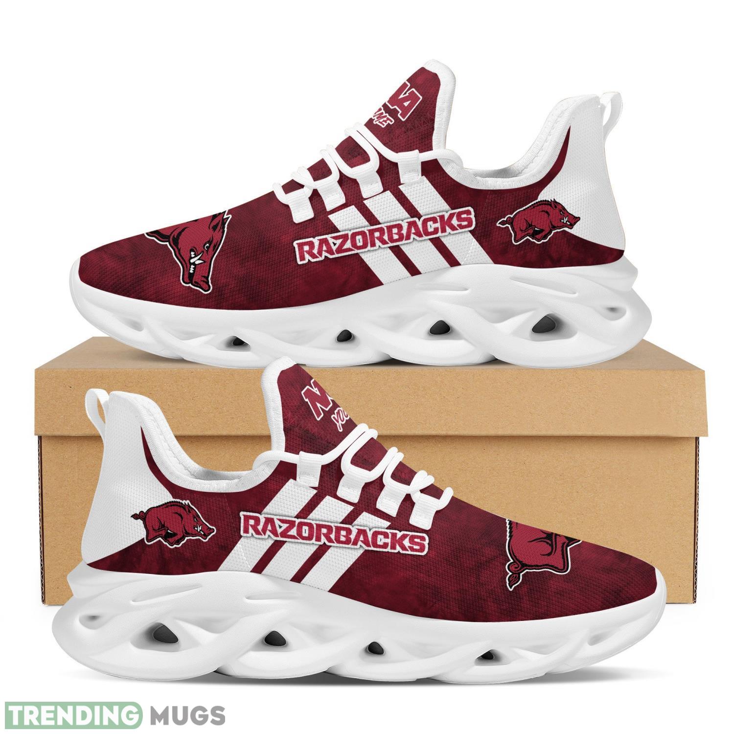 Arkansas Razorbacks Ncaa Personalized Name Max Soul Shoes Clunky Shoes Running Sneakers Striped Style Product Photo 1 Arkansas Razorbacks Ncaa Personalized Name Max Soul Shoes Clunky Shoes Running Sneakers Striped Style Product Photo 1