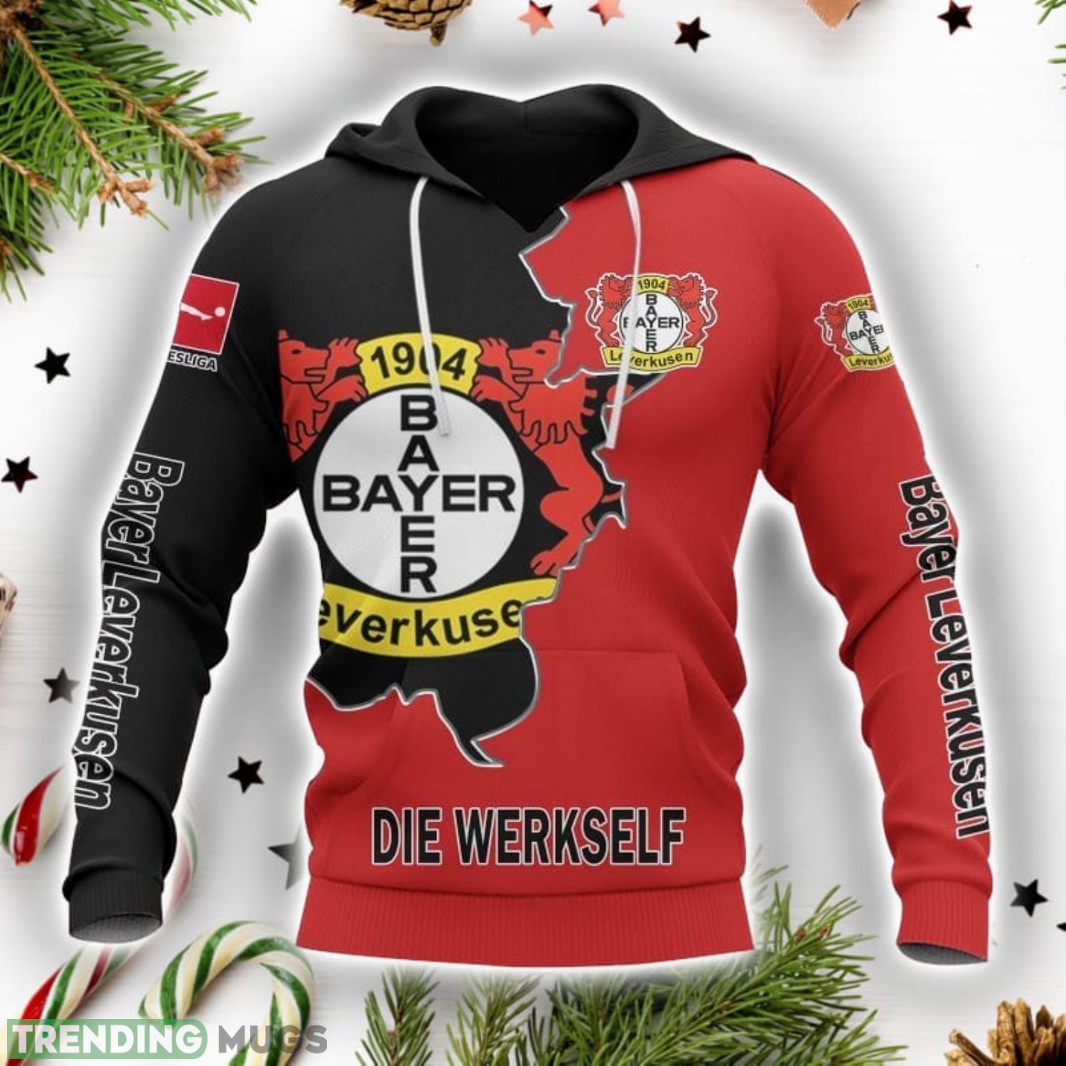Bayer 04 Leverkusen Printing Hoodie 3D All Over Printed Gift Unisex Hoodie Product Photo 1 Bayer 04 Leverkusen Printing Hoodie 3D All Over Printed Gift Unisex Hoodie Product Photo 1