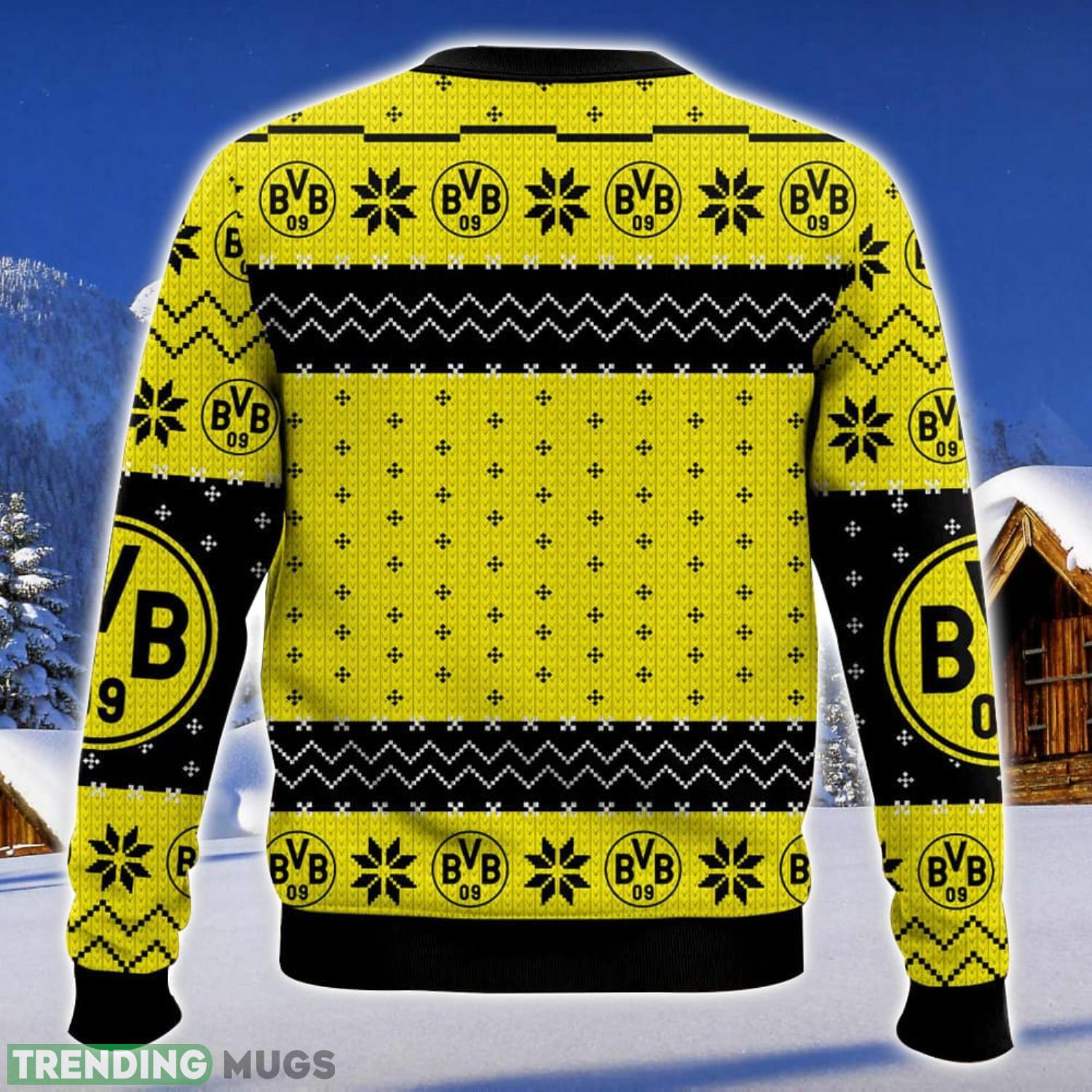 Bundesliga Borussia Dortmund Nice Gift Ugly Christmas Sweater Christmas Gift 3D printed Sweater 3D Sweater Bundesliga Borussia Dortmund Nice Gift Ugly Christmas Sweater Christmas Gift 3D printed Sweater 3D Sweater