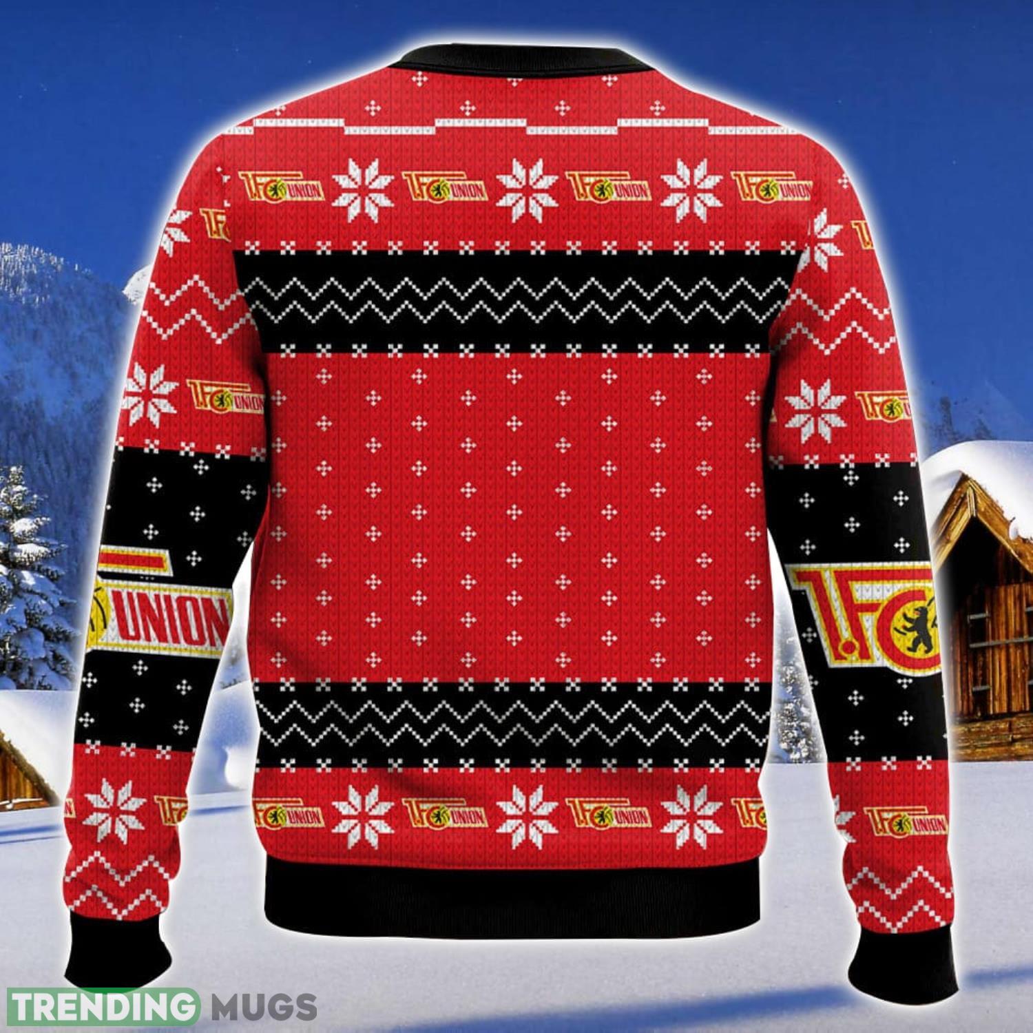 Bundesliga FC Union Berlin Nice Gift Ugly Christmas Sweater Christmas Gift 3D printed Sweater 3D Sweater Bundesliga FC Union Berlin Nice Gift Ugly Christmas Sweater Christmas Gift 3D printed Sweater 3D Sweater