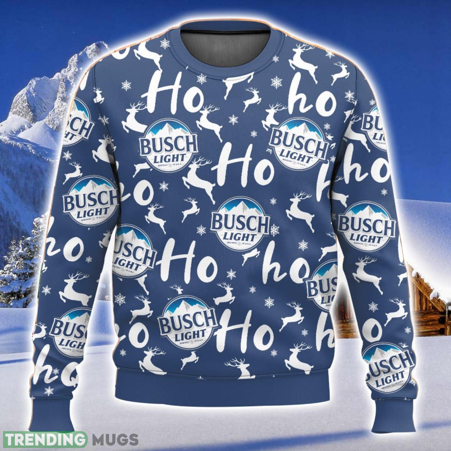Busch Light Christmas Hohoho Nice Gift Ugly Christmas Sweater Unique Christmas Gift For Men And Women Product Photo 1 Busch Light Christmas Hohoho Nice Gift Ugly Christmas Sweater Unique Christmas Gift For Men And Women Product Photo 1