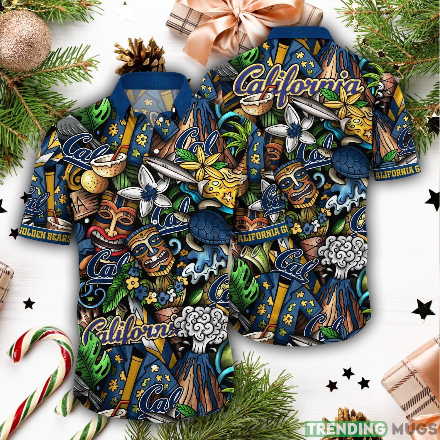 California Golden Bears NCAA3 Flower Aloha Summer Hawaii Shirts - California Golden Bears NCAA3 Flower Hawaii Shirt And Tshirt For Fans, Custom Summer Football Shirts NA49896_2