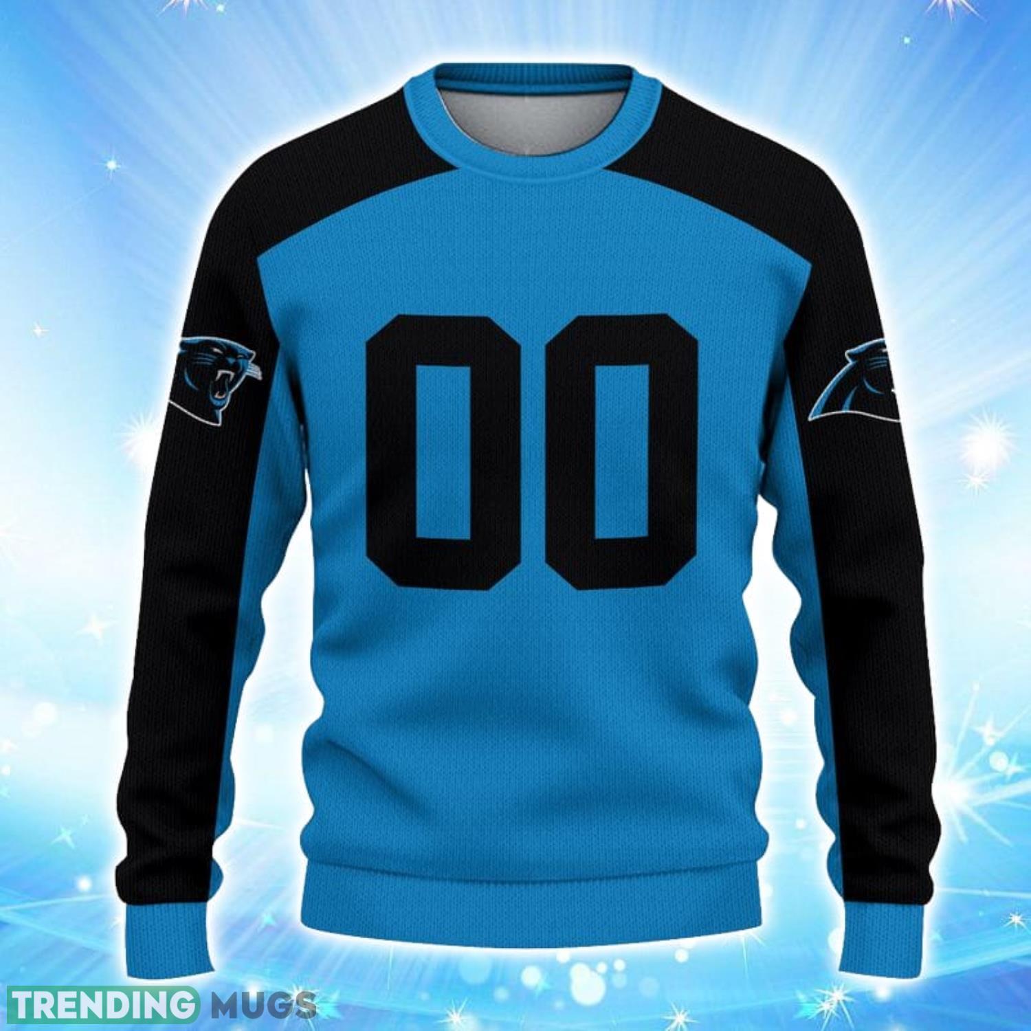 Carolina Panthers Limited Edition Knitted 3D Ugly Christmas Sweater Custom Name And Number 3D Sweater Carolina Panthers Limited Edition Knitted 3D Ugly Christmas Sweater Custom Name And Number 3D Sweater
