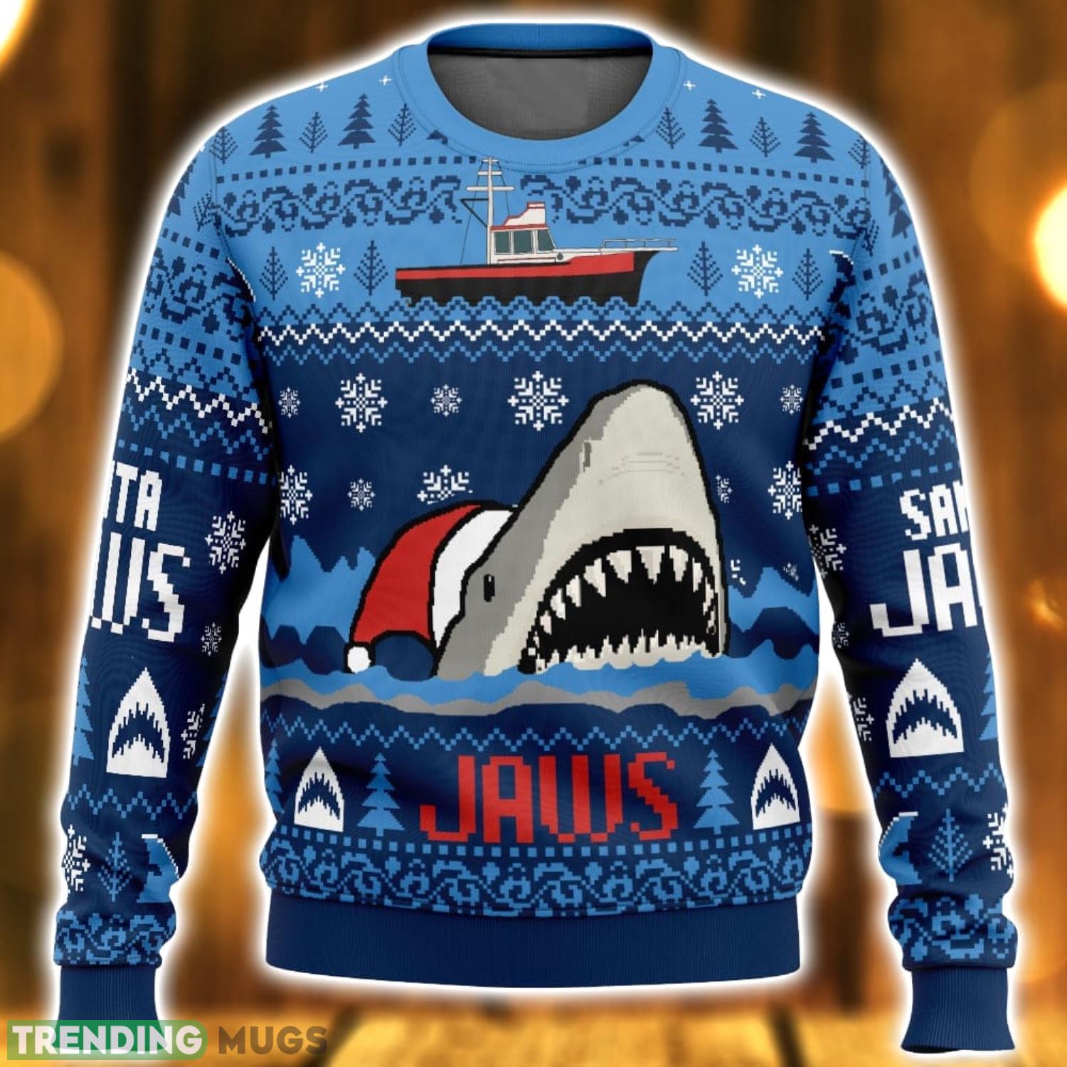 Christmas Shark Santa Jaws Unisex Ugly Christmas Sweater Christmas Gift Ideas Product Photo 1 Christmas Shark Santa Jaws Unisex Ugly Christmas Sweater Christmas Gift Ideas Product Photo 1