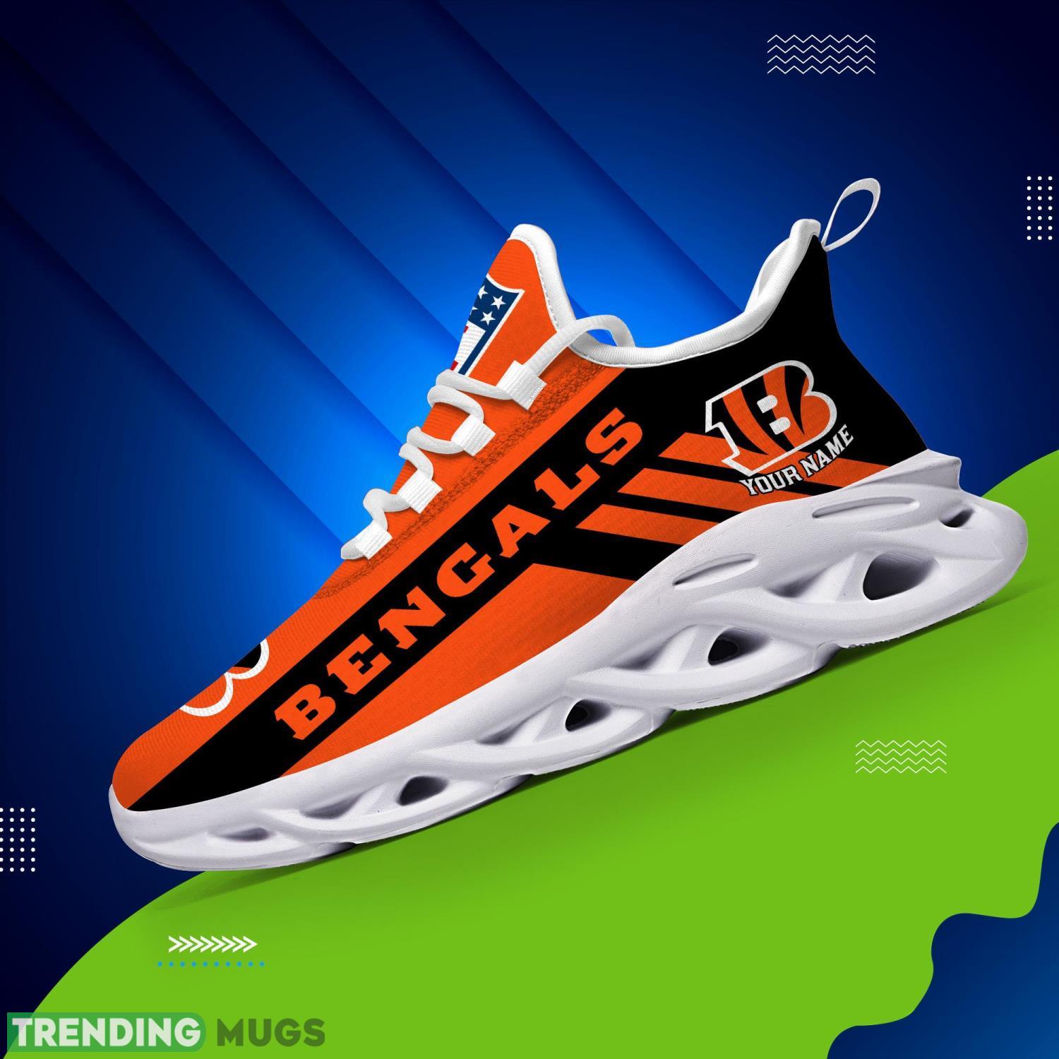 Cincinnati Bengals Sneakers For Fans Custom Name Max Soul Shoes Max Soul Cincinnati Bengals Sneakers For Fans Custom Name Max Soul Shoes Max Soul