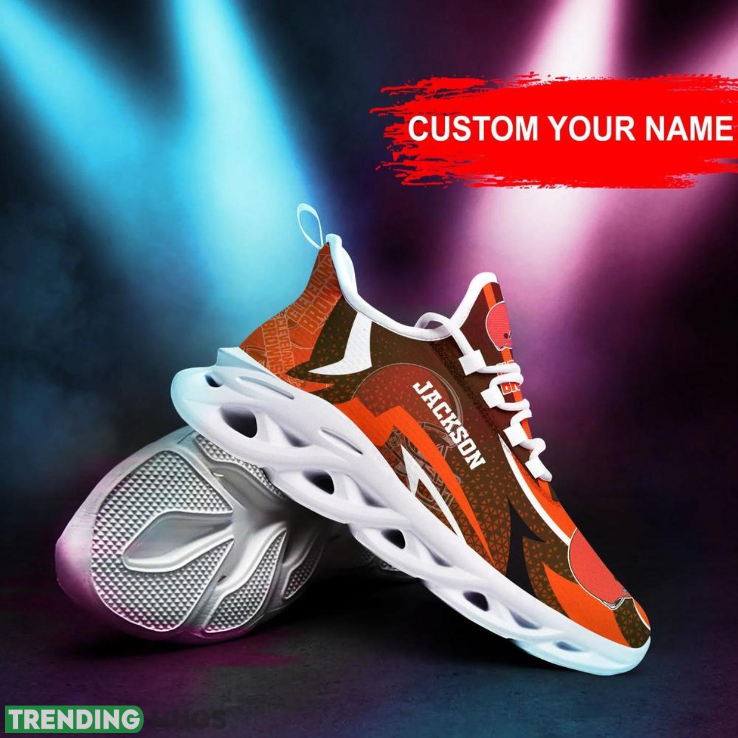 Cleveland Browns NFL Max Soul Shoes Custom Name Sneakers Hot Trending Men And Women Max Soul Cleveland Browns NFL Max Soul Shoes Custom Name Sneakers Hot Trending Men And Women Max Soul