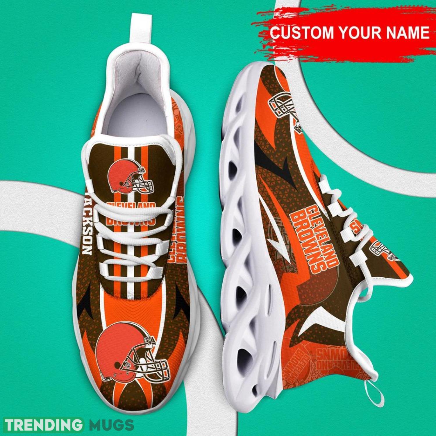 Cleveland Browns NFL Max Soul Shoes Custom Name Sneakers Hot Trending Men And Women Max Soul Cleveland Browns NFL Max Soul Shoes Custom Name Sneakers Hot Trending Men And Women Max Soul