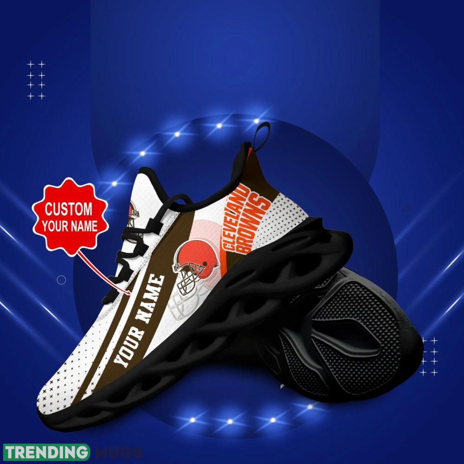 Cleveland Browns NFL Max Soul Shoes Custom Name Sneakers Running Shoes Hot Trending Personalized Gifts For NFL Fans Max Soul Cleveland Browns NFL Max Soul Shoes Custom Name Sneakers Running Shoes Hot Trending Personalized Gifts For NFL Fans Max Soul