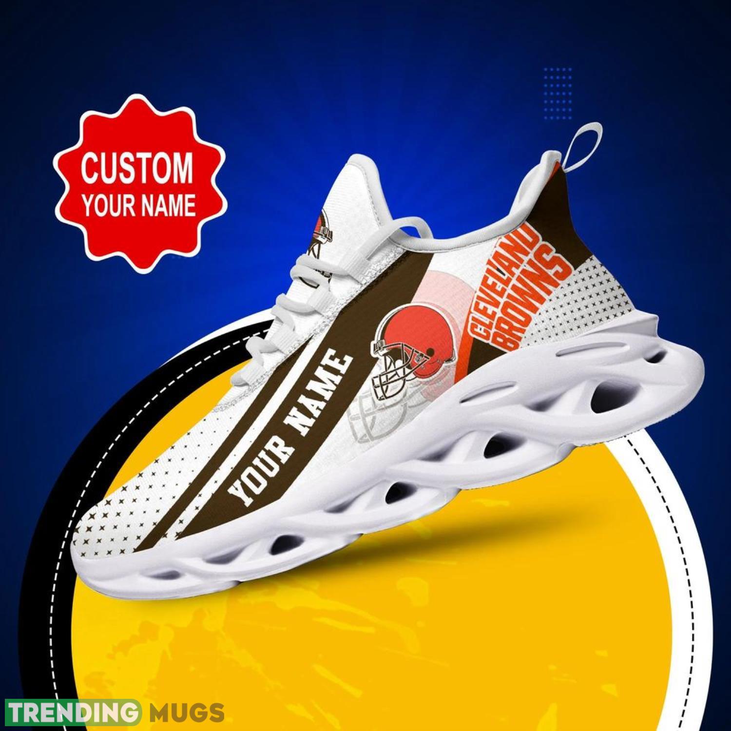 Cleveland Browns NFL Max Soul Shoes Custom Name Sneakers Running Shoes Hot Trending Personalized Gifts For NFL Fans Max Soul Cleveland Browns NFL Max Soul Shoes Custom Name Sneakers Running Shoes Hot Trending Personalized Gifts For NFL Fans Max Soul