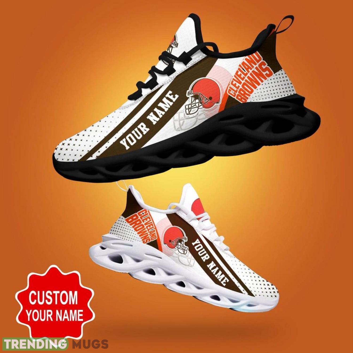Cleveland Browns NFL Max Soul Shoes Custom Name Sneakers Running Shoes Hot Trending Personalized Gifts For NFL Fans Product Photo 1 Cleveland Browns NFL Max Soul Shoes Custom Name Sneakers Running Shoes Hot Trending Personalized Gifts For NFL Fans Product Photo 1
