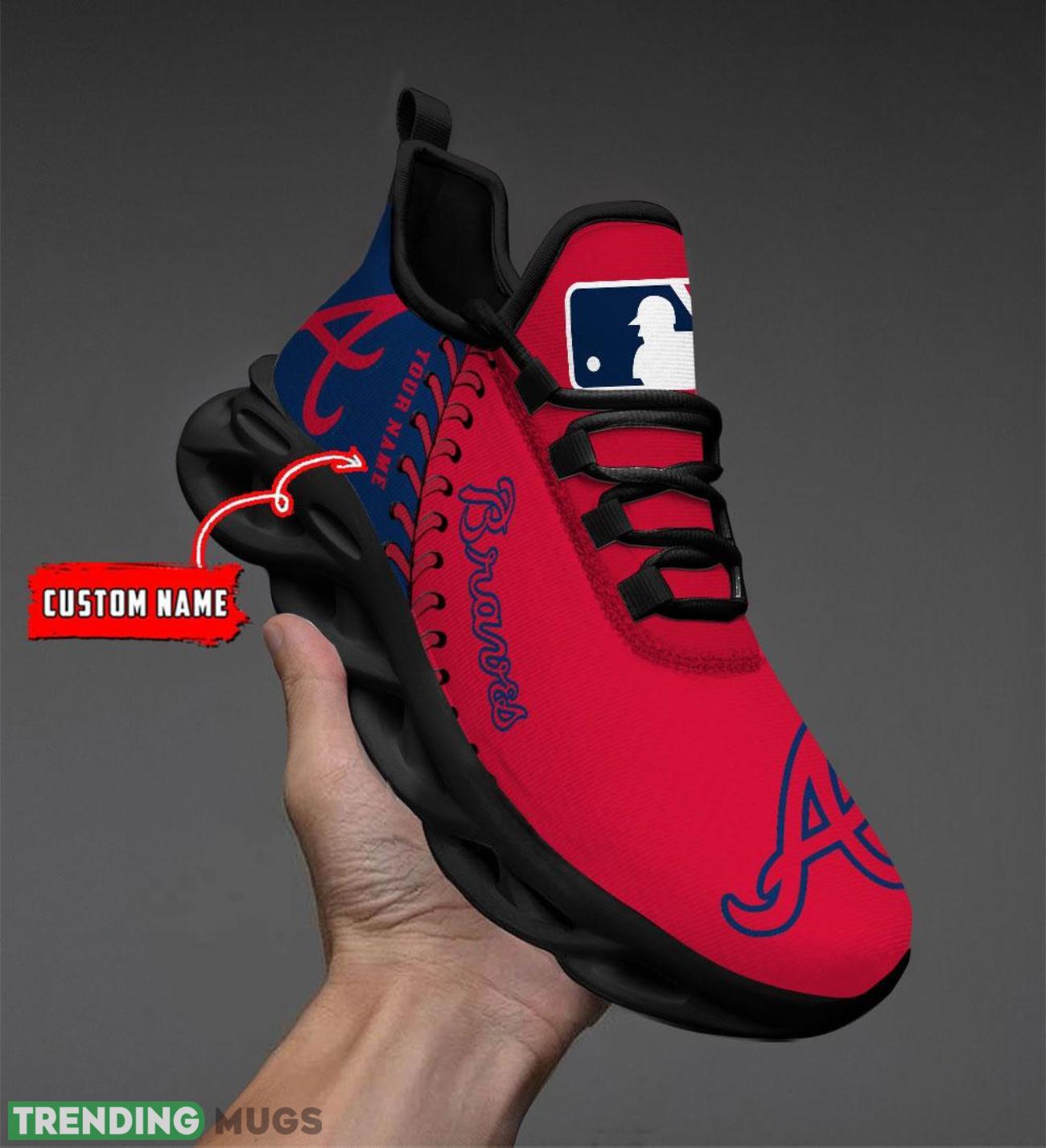 Custom Name Atlanta Braves Max Soul Shoes Chunky Sneakers Custom Name Max Soul Custom Name Atlanta Braves Max Soul Shoes Chunky Sneakers Custom Name Max Soul