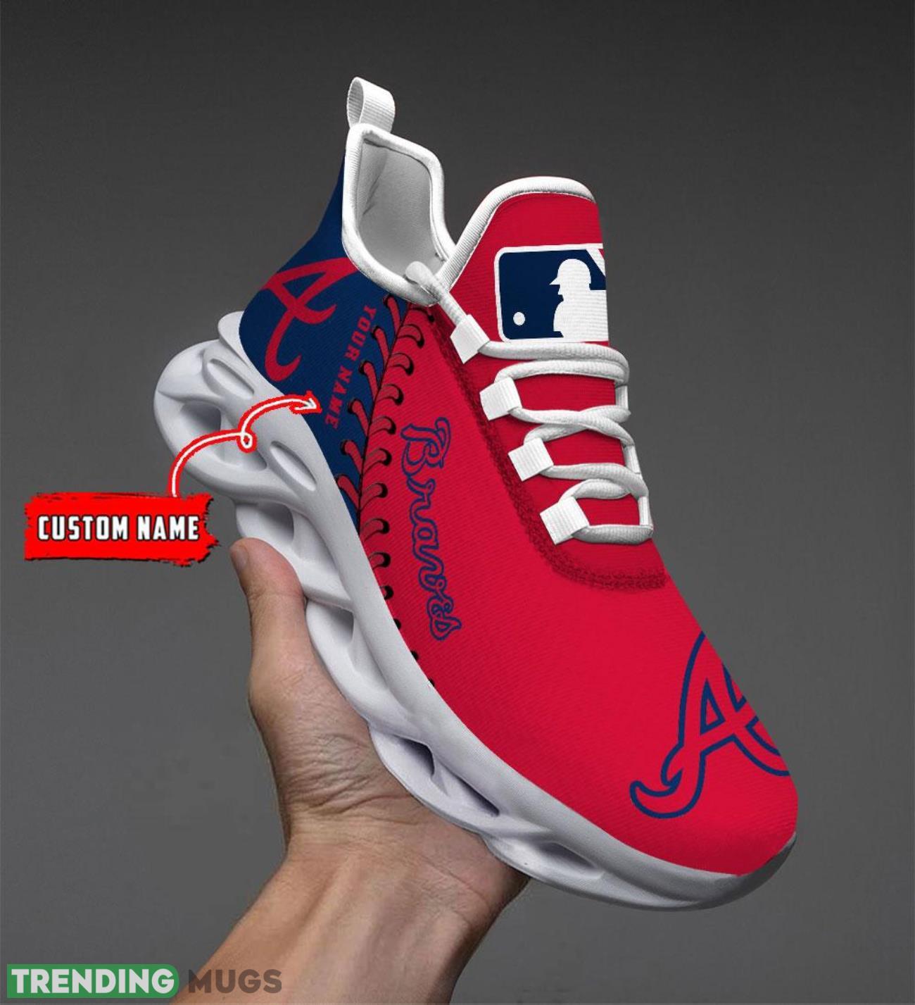 Custom Name Atlanta Braves Max Soul Shoes Chunky Sneakers Custom Name Max Soul Custom Name Atlanta Braves Max Soul Shoes Chunky Sneakers Custom Name Max Soul