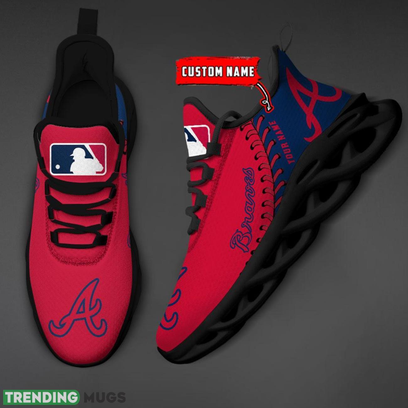 Custom Name Atlanta Braves Max Soul Shoes Chunky Sneakers Custom Name Max Soul Custom Name Atlanta Braves Max Soul Shoes Chunky Sneakers Custom Name Max Soul