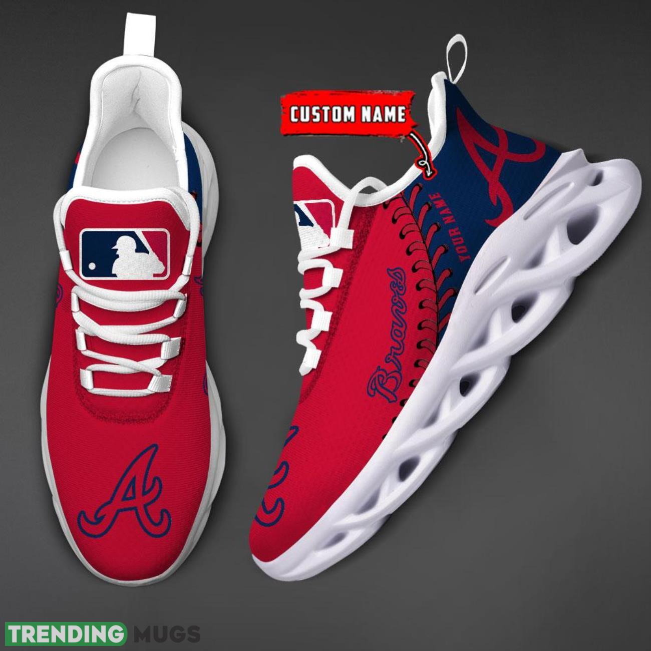Custom Name Atlanta Braves Max Soul Shoes Chunky Sneakers Custom Name Max Soul Custom Name Atlanta Braves Max Soul Shoes Chunky Sneakers Custom Name Max Soul
