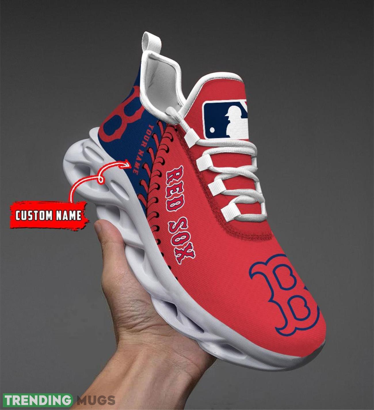 Custom Name Boston Red Sox Max Soul Shoes Chunky Sneakers Custom Name Product Photo 1 Custom Name Boston Red Sox Max Soul Shoes Chunky Sneakers Custom Name Product Photo 1