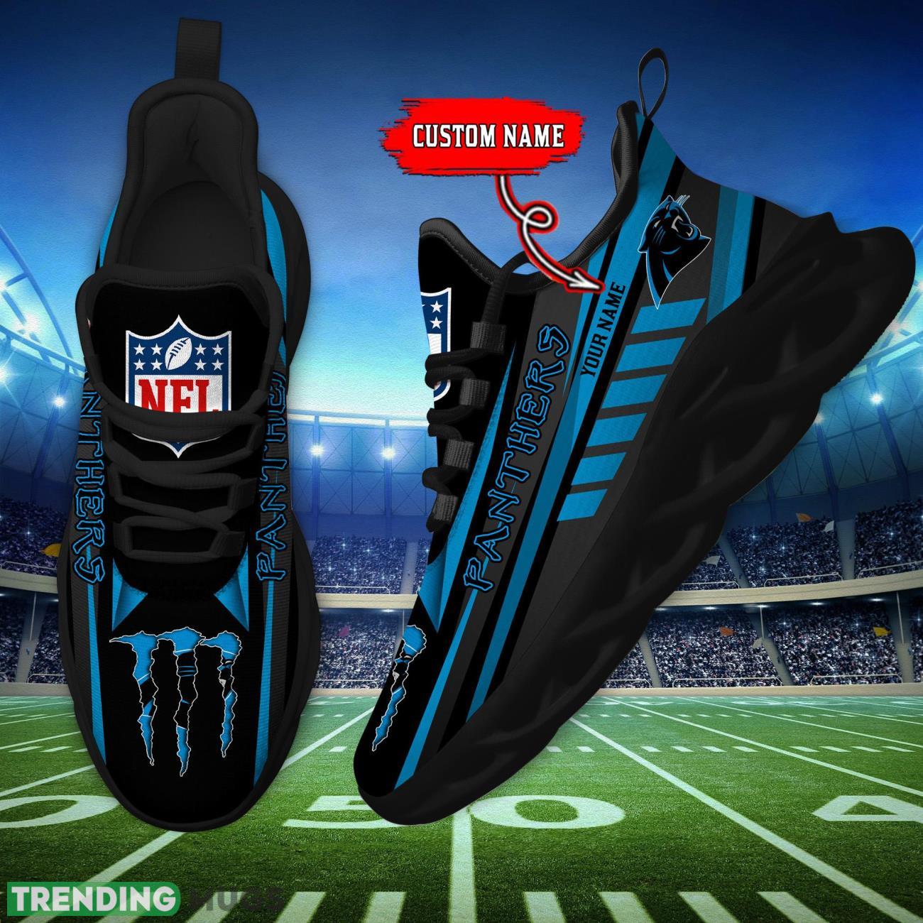 Custom Name Carolina Panthers Custom Name For Fans Max Soul Sneakers Max Soul Custom Name Carolina Panthers Custom Name For Fans Max Soul Sneakers Max Soul