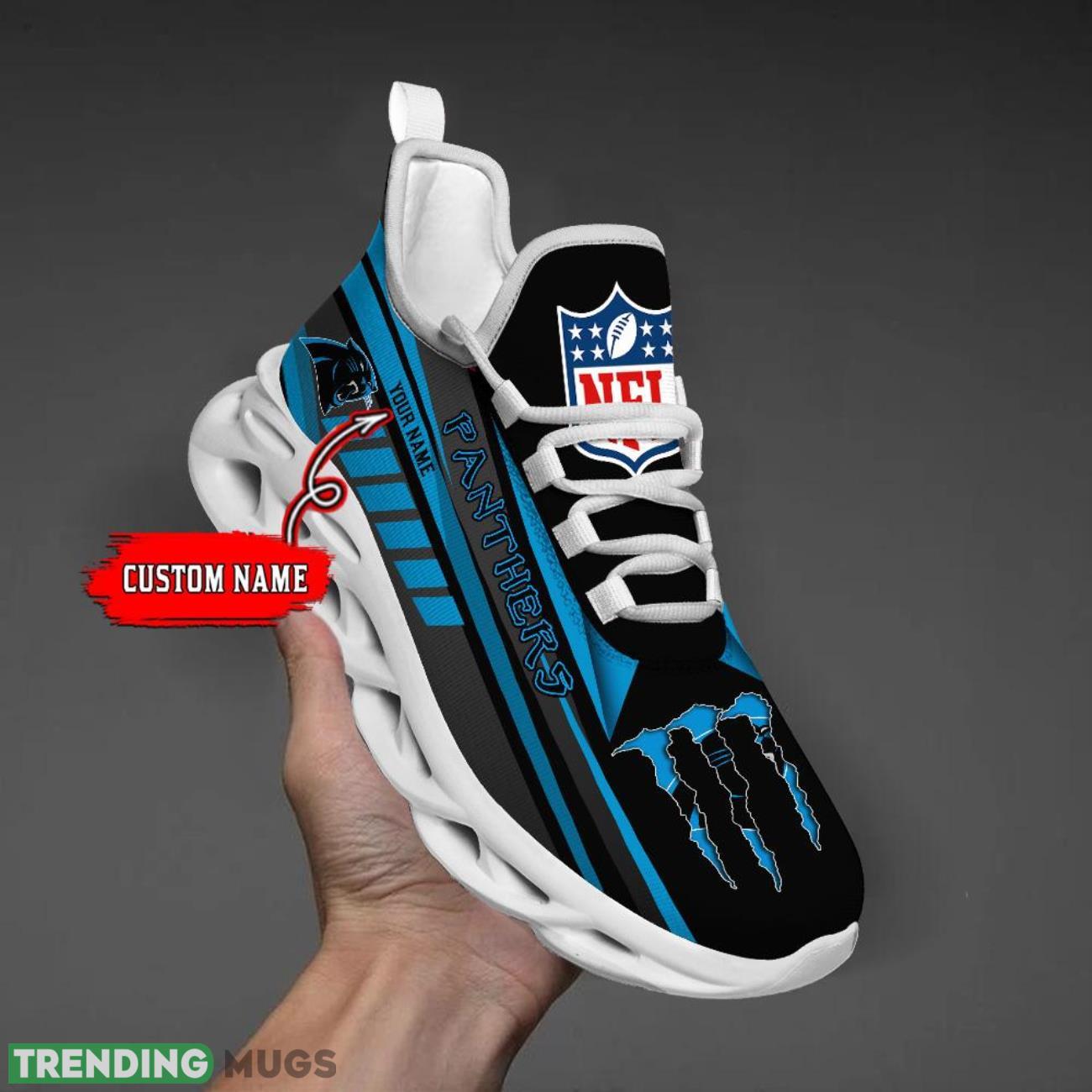 Custom Name Carolina Panthers Custom Name For Fans Max Soul Sneakers Product Photo 1 Custom Name Carolina Panthers Custom Name For Fans Max Soul Sneakers Product Photo 1