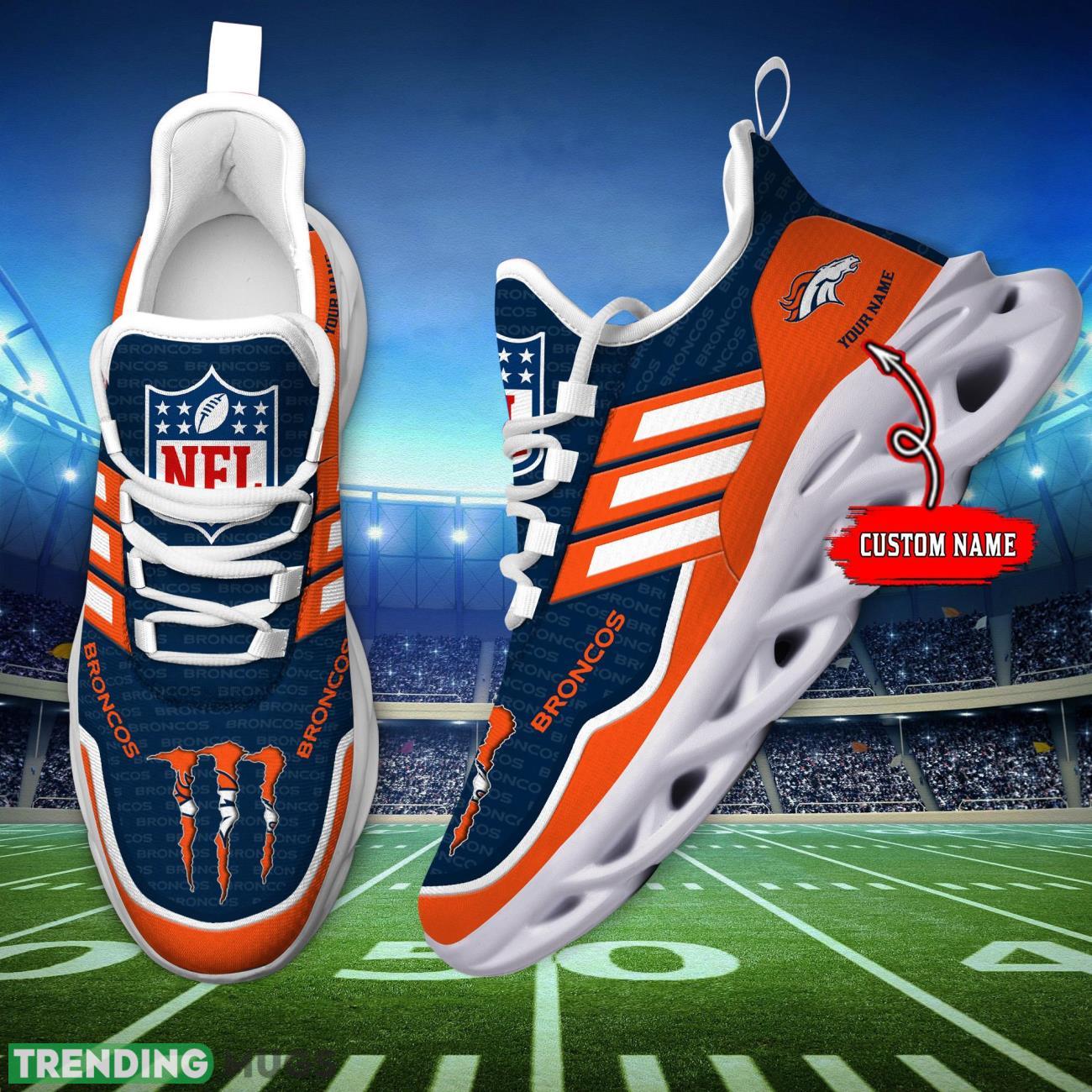 Custom Name Denver Broncos Personalized Sneakers Max Soul Shoes For Fans Product Photo 1 Custom Name Denver Broncos Personalized Sneakers Max Soul Shoes For Fans Product Photo 1