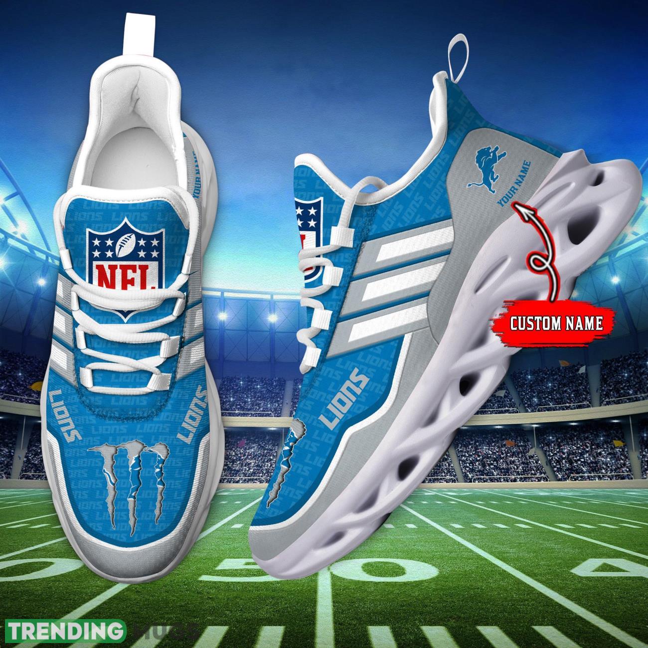Custom Name Detroit Lions Personalized Sneakers Max Soul Shoes For Fans Product Photo 1 Custom Name Detroit Lions Personalized Sneakers Max Soul Shoes For Fans Product Photo 1