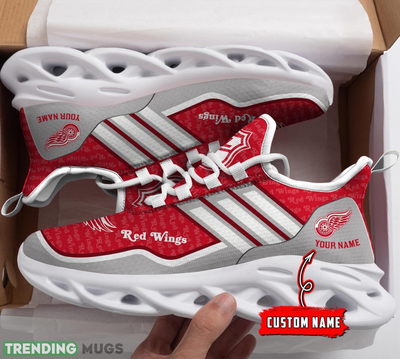 Custom Name Detroit Red Wings CAMO Personalized Gift Max Soul Shoes Max Soul Custom Name Detroit Red Wings CAMO Personalized Gift Max Soul Shoes Max Soul