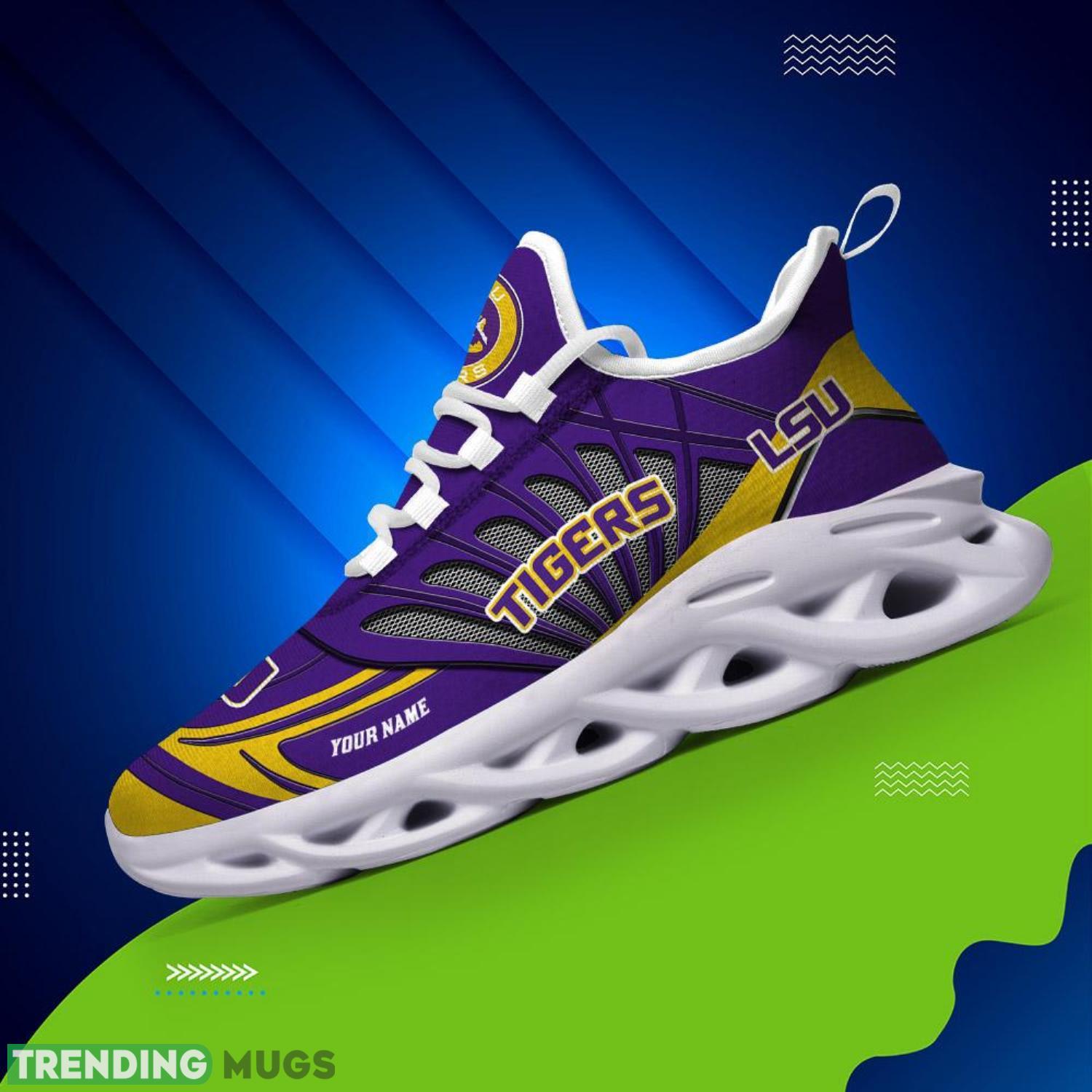 Custom Name For Fans Lsu Tigers Personalized Name Max Soul Shoes Unique Gift Max Soul Custom Name For Fans Lsu Tigers Personalized Name Max Soul Shoes Unique Gift Max Soul