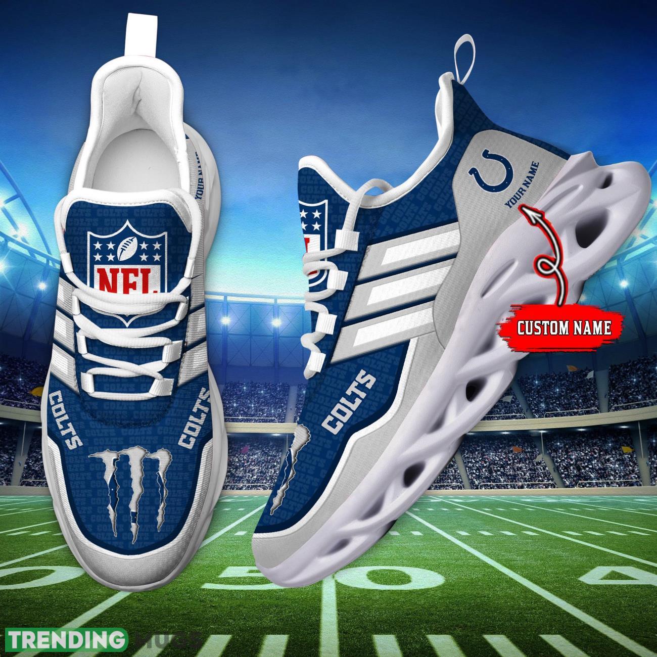 Custom Name Indianapolis Colts Personalized Sneakers Max Soul Shoes For Fans Product Photo 1 Custom Name Indianapolis Colts Personalized Sneakers Max Soul Shoes For Fans Product Photo 1