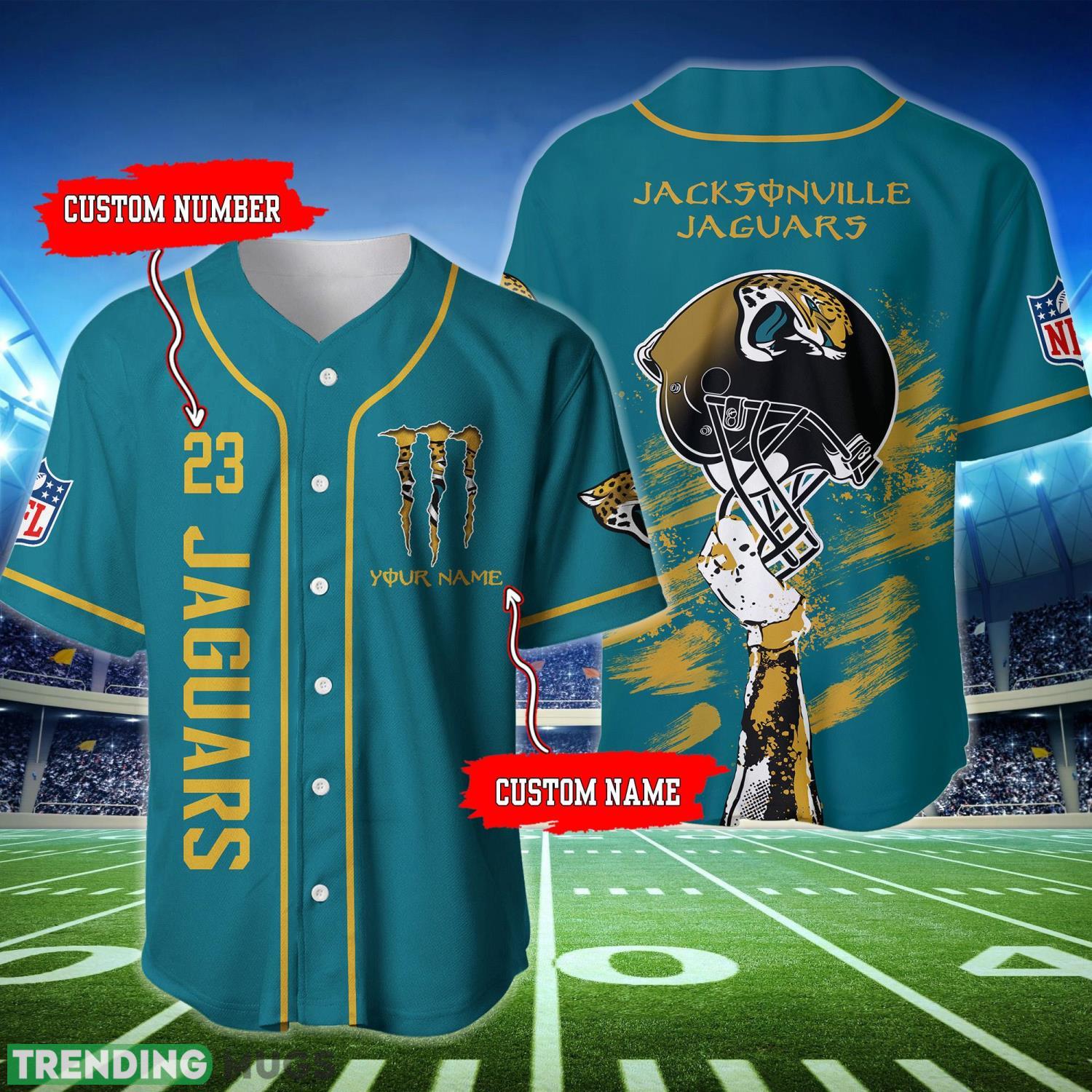 Custom Name Jacksonville Jaguars Baseball Jersey Shirt Team Gift For Men And Women Product Photo 1 Custom Name Jacksonville Jaguars Baseball Jersey Shirt Team Gift For Men And Women Product Photo 1