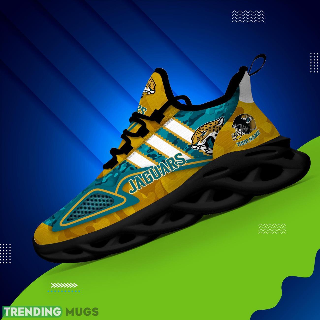 Custom Name Jacksonville Jaguars Camo Pattern Lover Max Soul Shoes For Men And Women Max Soul Custom Name Jacksonville Jaguars Camo Pattern Lover Max Soul Shoes For Men And Women Max Soul