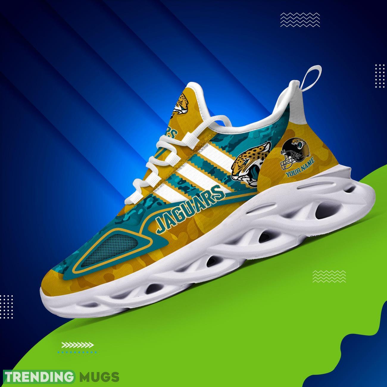 Custom Name Jacksonville Jaguars Camo Pattern Lover Max Soul Shoes For Men And Women Max Soul Custom Name Jacksonville Jaguars Camo Pattern Lover Max Soul Shoes For Men And Women Max Soul