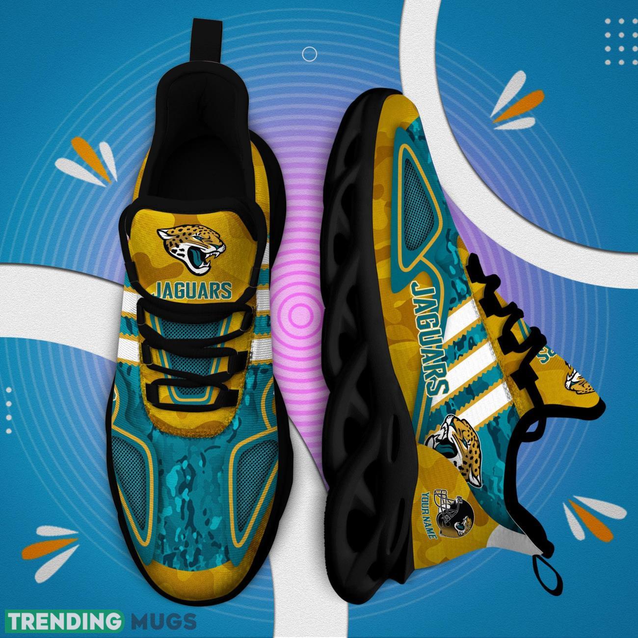 Custom Name Jacksonville Jaguars Camo Pattern Lover Max Soul Shoes For Men And Women Max Soul Custom Name Jacksonville Jaguars Camo Pattern Lover Max Soul Shoes For Men And Women Max Soul