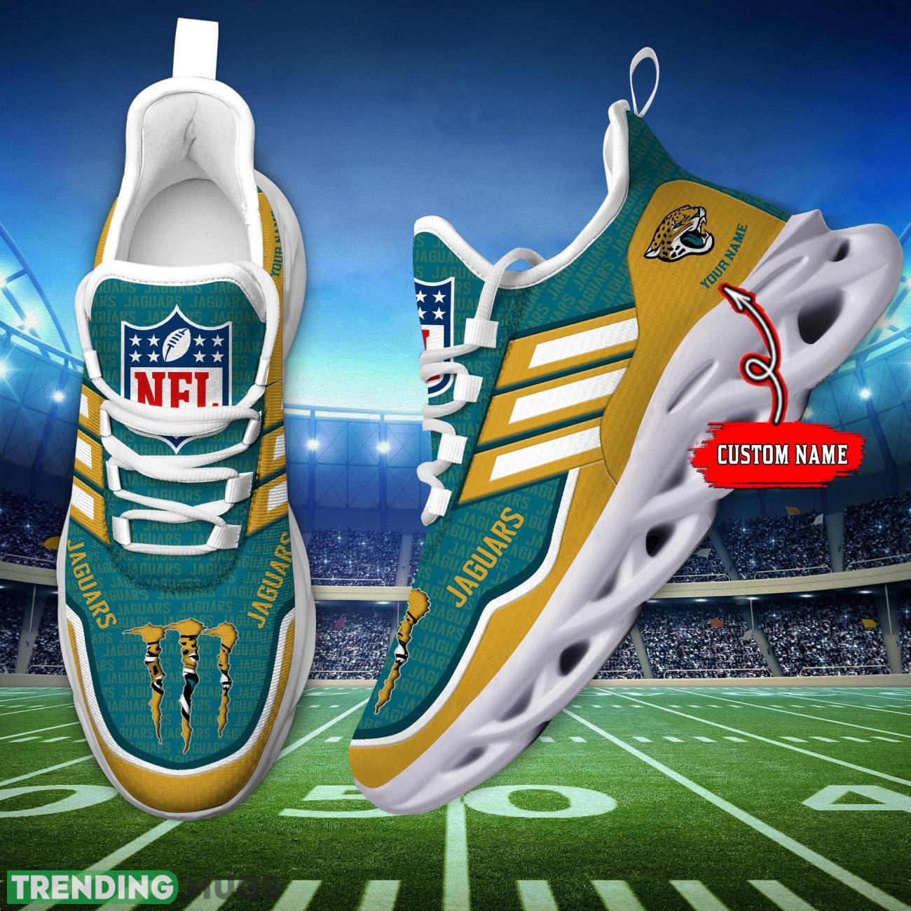 Custom Name Jacksonville Jaguars Personalized Sneakers Max Soul Shoes For Fans Product Photo 1
