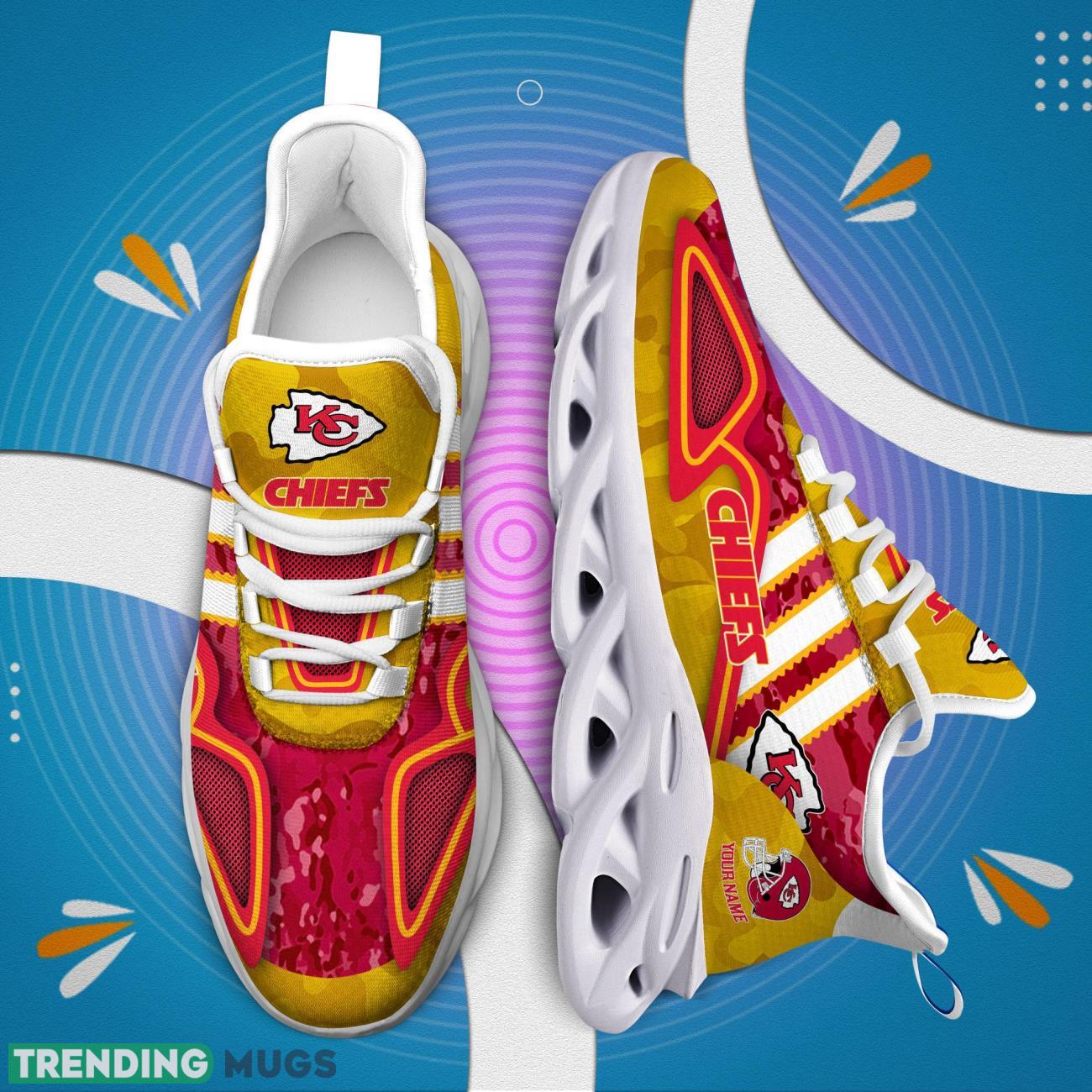 Custom Name Kansas City Chiefs Camo Pattern Lover Max Soul Shoes For Men And Women Product Photo 1 Custom Name Kansas City Chiefs Camo Pattern Lover Max Soul Shoes For Men And Women Product Photo 1