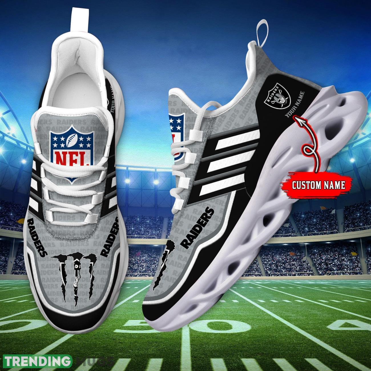 Custom Name Las Vegas Raiders Personalized Sneakers Max Soul Shoes For Fans Product Photo 1 Custom Name Las Vegas Raiders Personalized Sneakers Max Soul Shoes For Fans Product Photo 1
